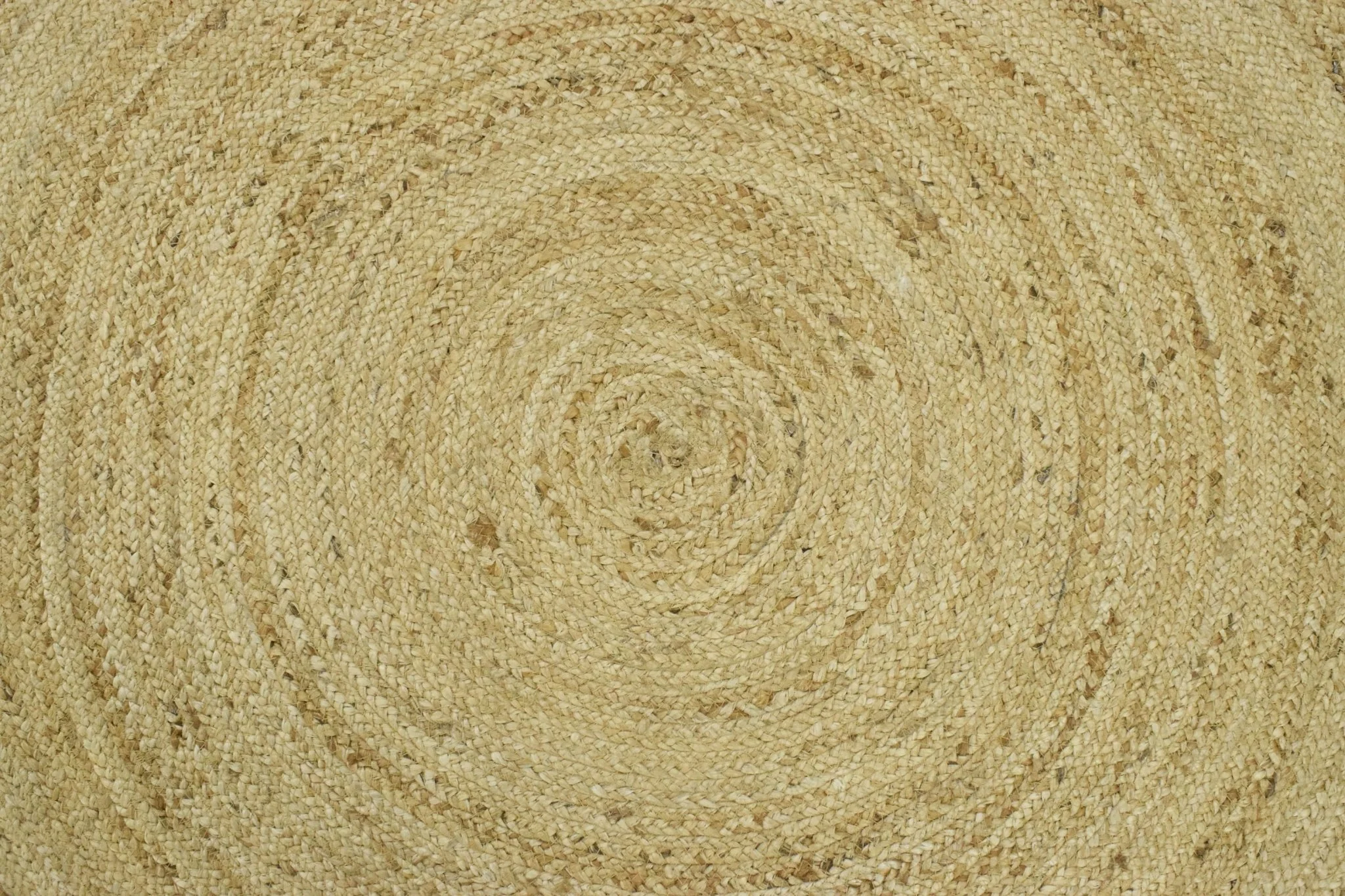 100% ALL NATURAL FIBER HAND BRAIDED BOHO WHITE ROUND JUTE RUG | JR4 - Image 7