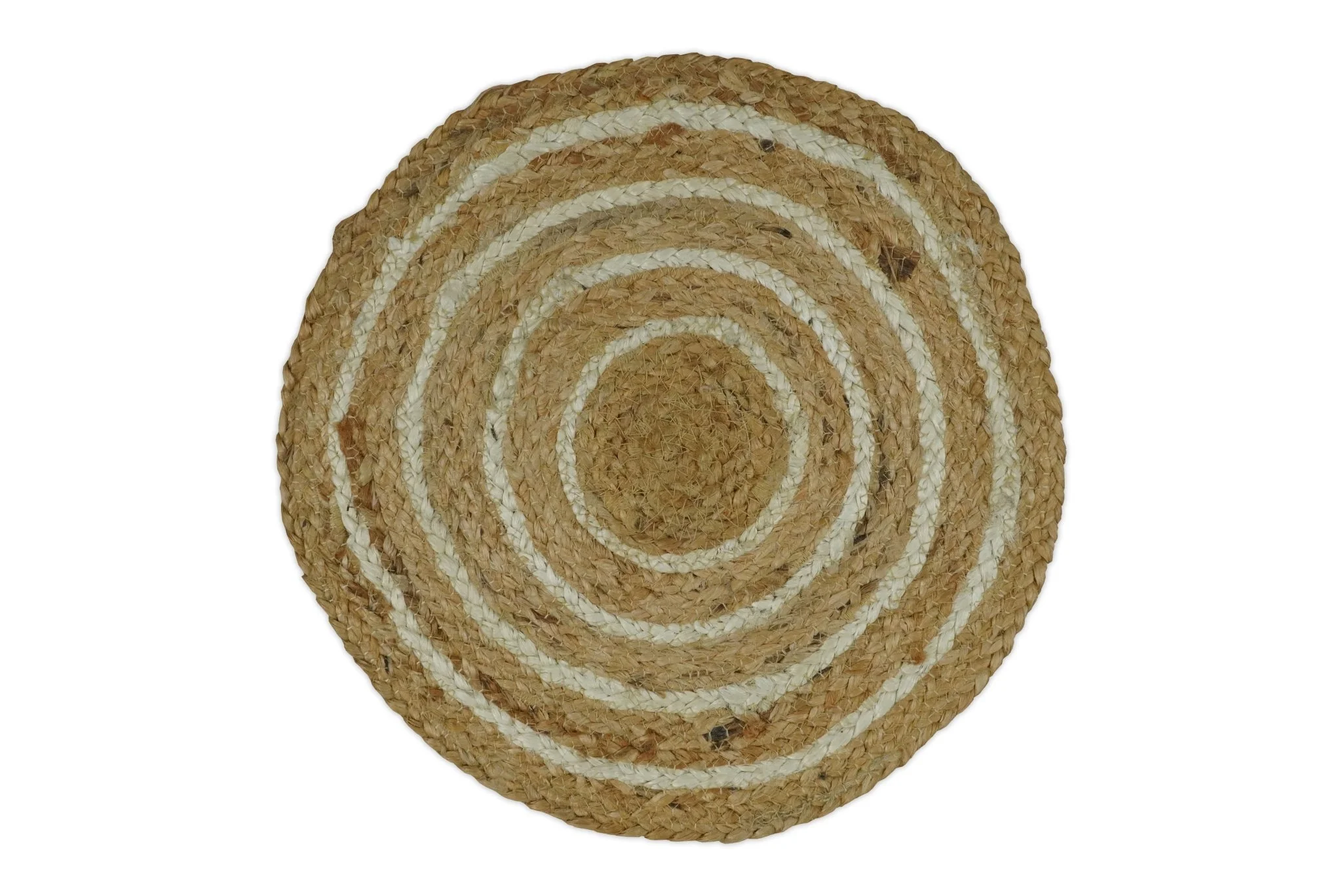 100% ALL NATURAL FIBER HAND BRAIDED BOHO ROUND JUTE RUG | JR5 - Image 6