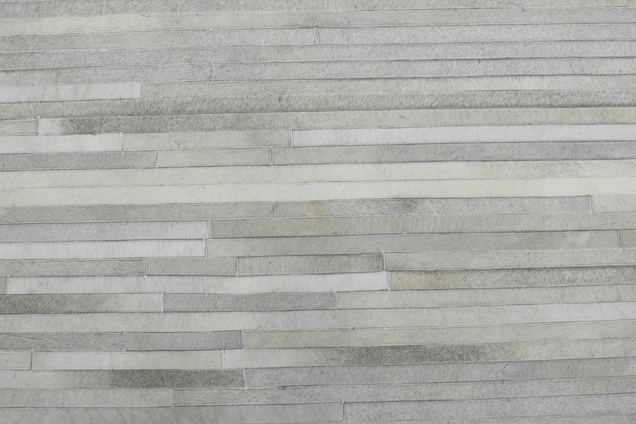 Handmade Hairon 5x8 Genuine Leather Handmade Ivory and Beige Area Rug | LR10 - Image 6