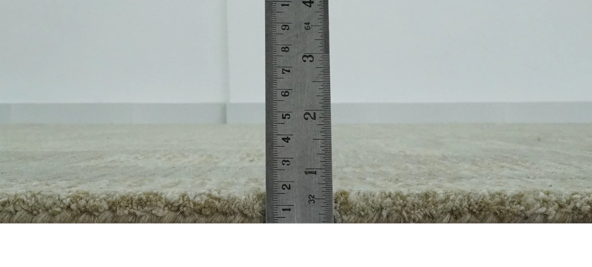 Modern Contemporarry Olive and Ivory Hand Tufted Custom Made wool rug - Image 8