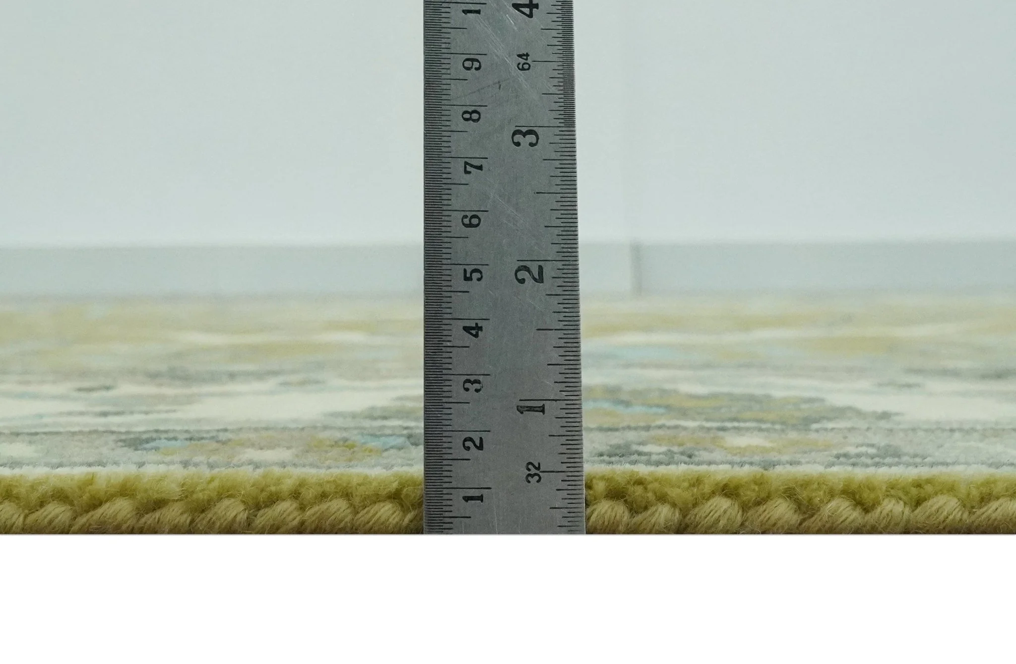 6x9 Olive and Ivory Hand Knotted Traditional Oriental Oushak wool area rug - Image 8