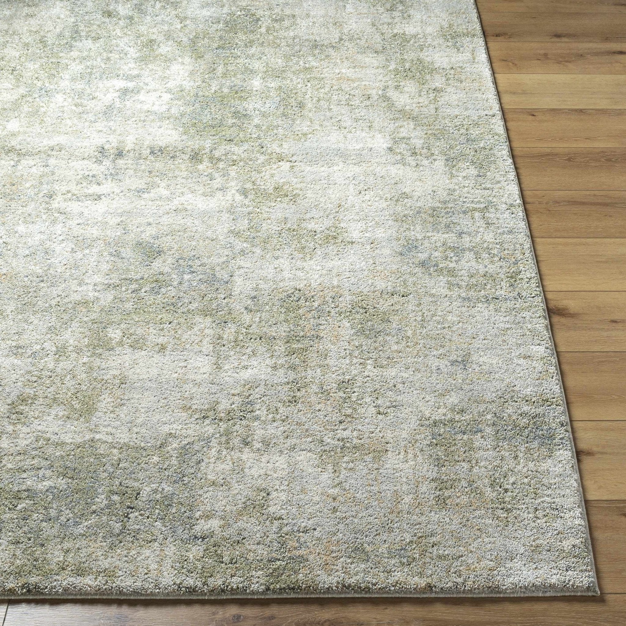 Olive Contemporary Style Machine Woven Rug - Image 2