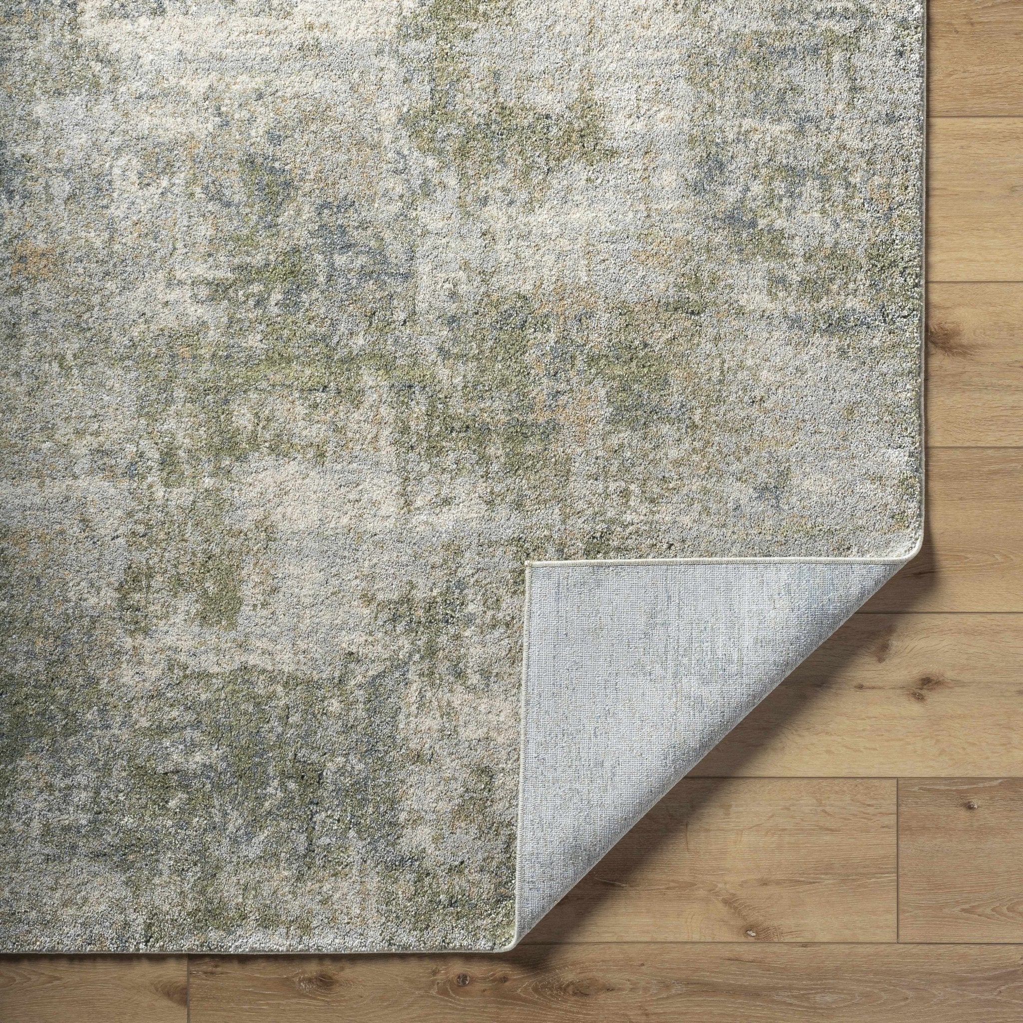 Olive Contemporary Style Machine Woven Rug - Image 4