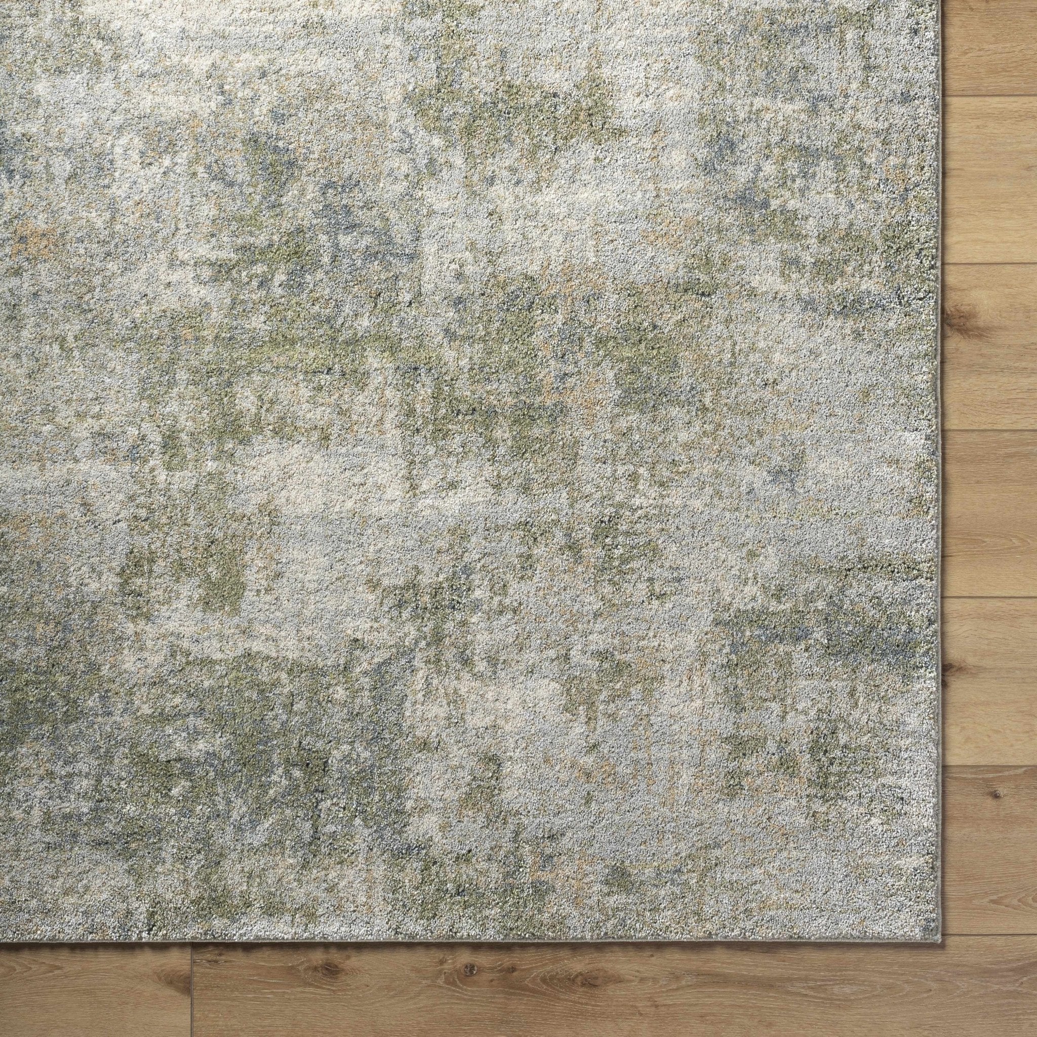 Olive Contemporary Style Machine Woven Rug - Image 6