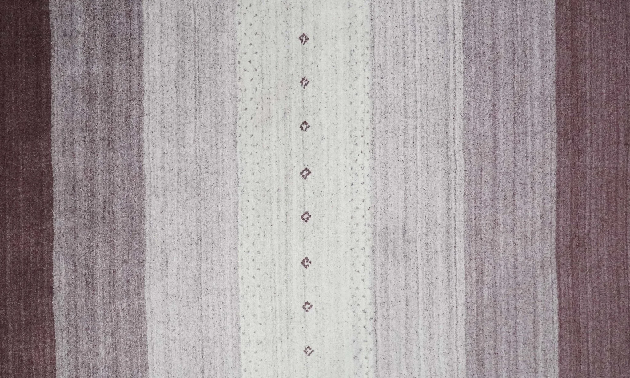 Ombre Purple and Ivory 5x7 Striped Wool and Bamboo Silk Hand Knotted Southwestern Gabbeh Rug | HL28 - Image 6