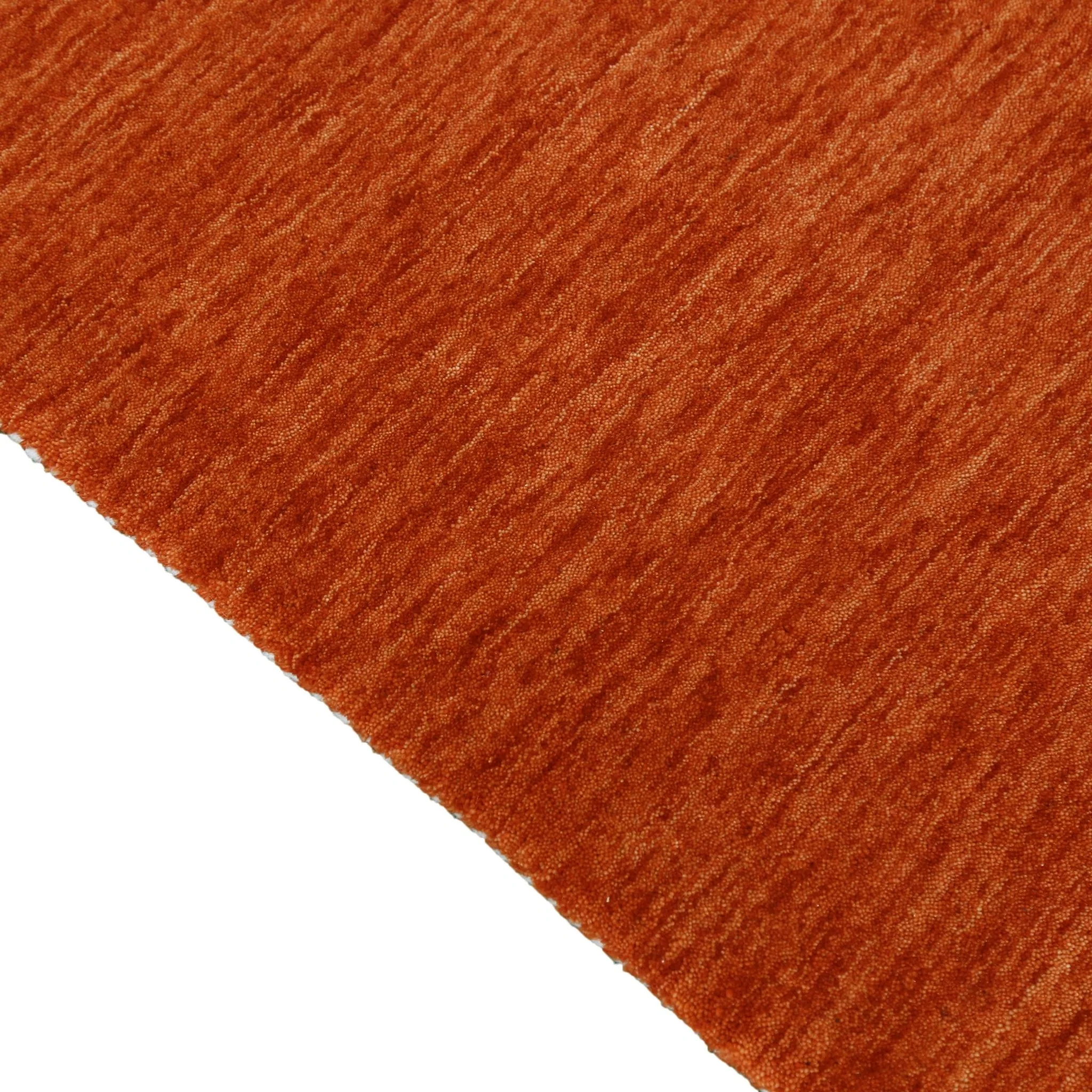 Orange Contemporary Design Hand Loomed Wool Area Rug - Image 11
