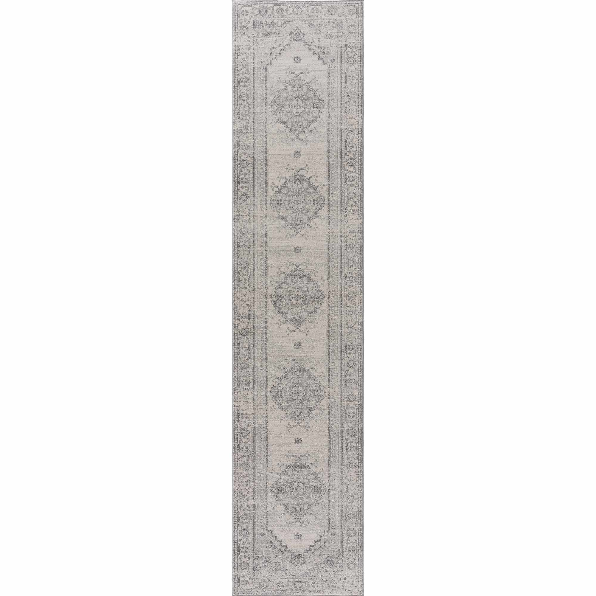 Oriental Bohemian Ivory and Gray Medium pile multi size  Area Rug - Image 6