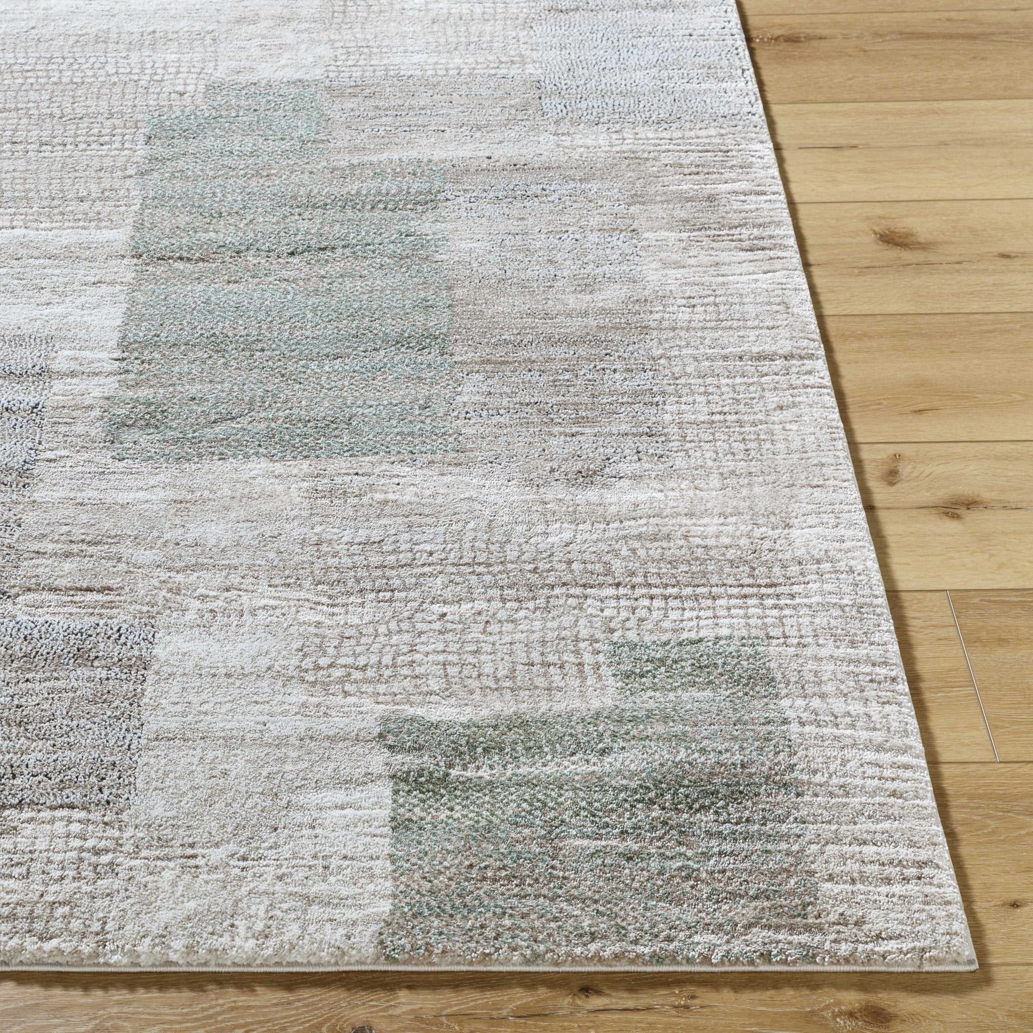 Peach Contemporary Style Machine Woven Area Rug - Image 4