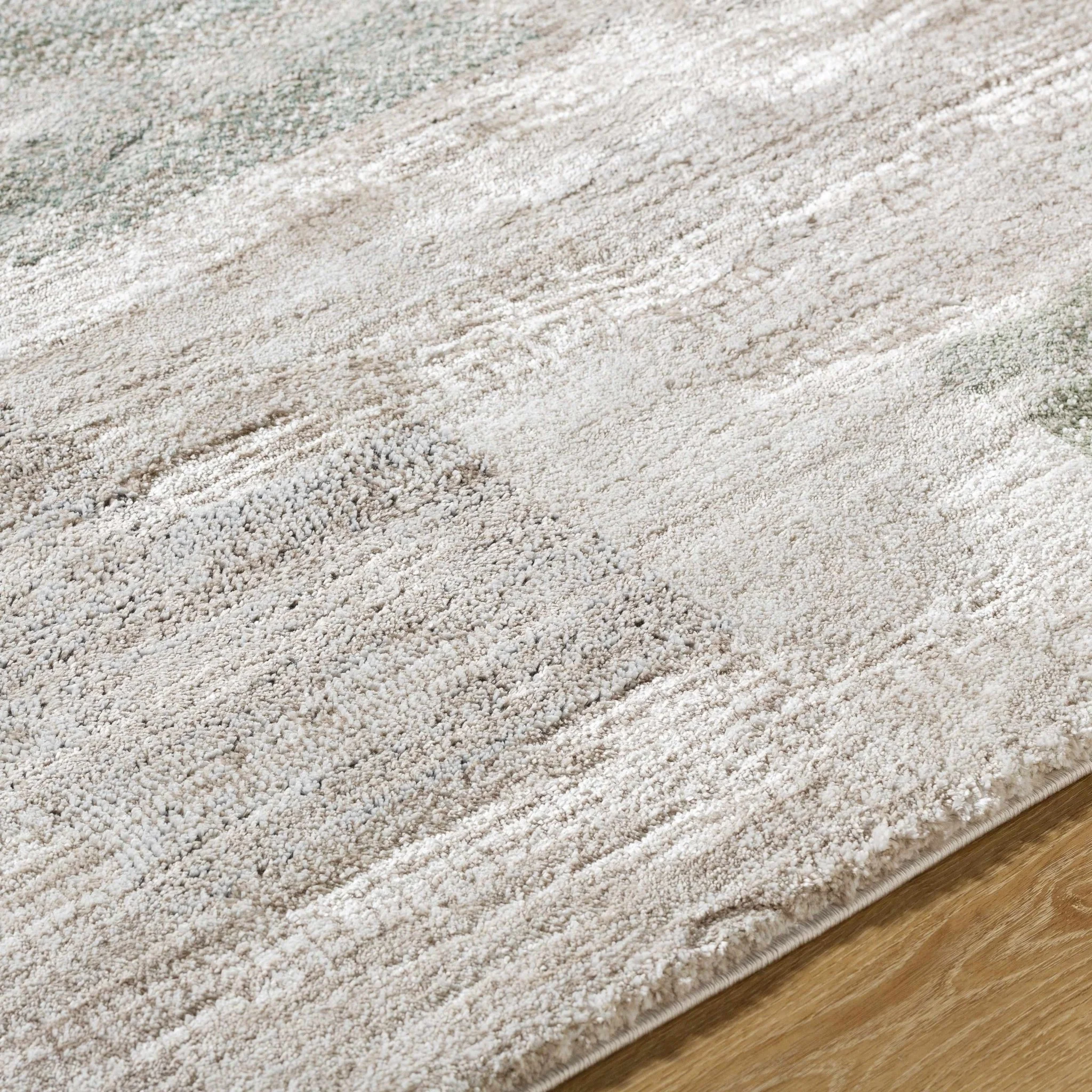 Peach Contemporary Style Machine Woven Area Rug - Image 6