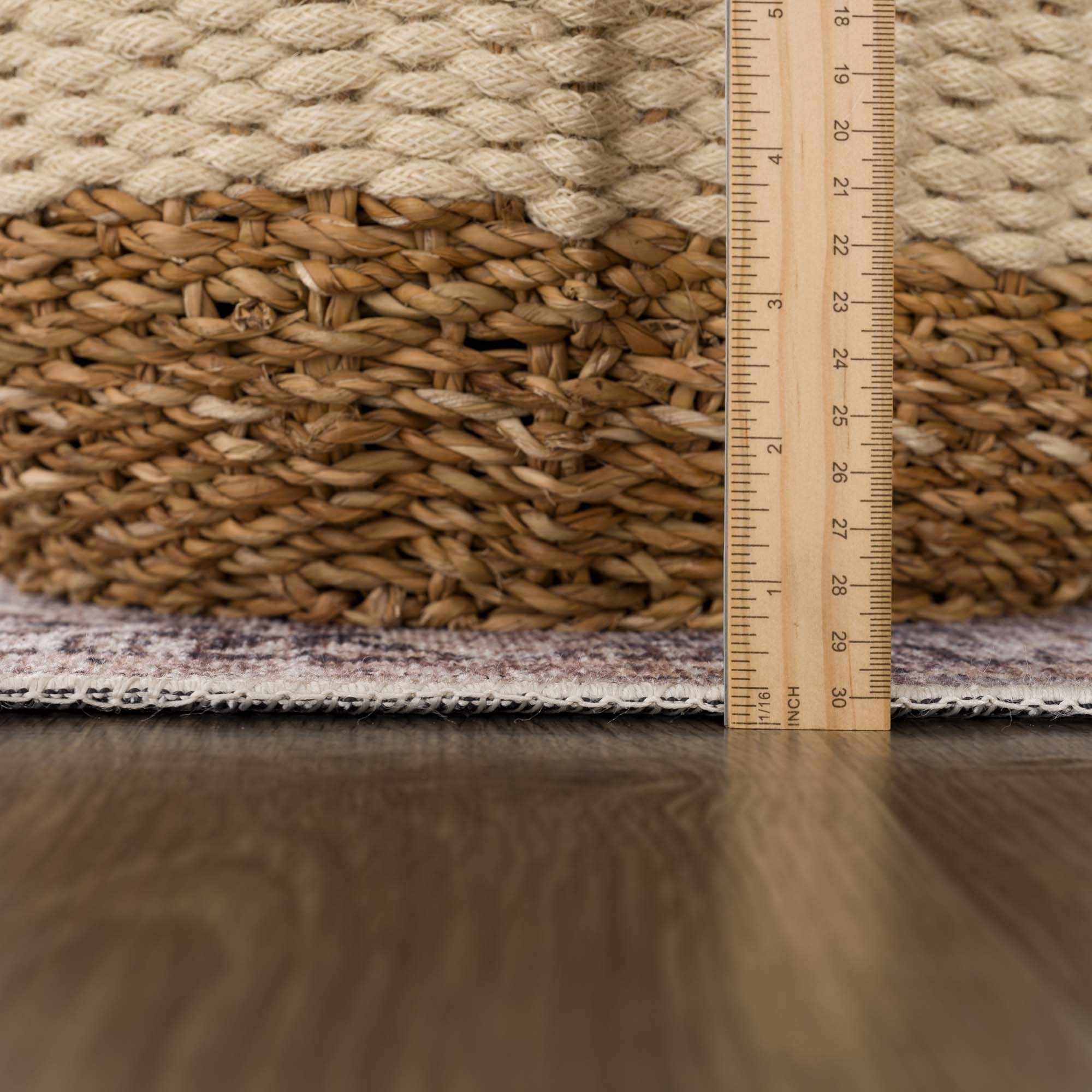 Oriental Transitional Design Beige, Brown and Camel Style Low Pile Area Rug - Image 15