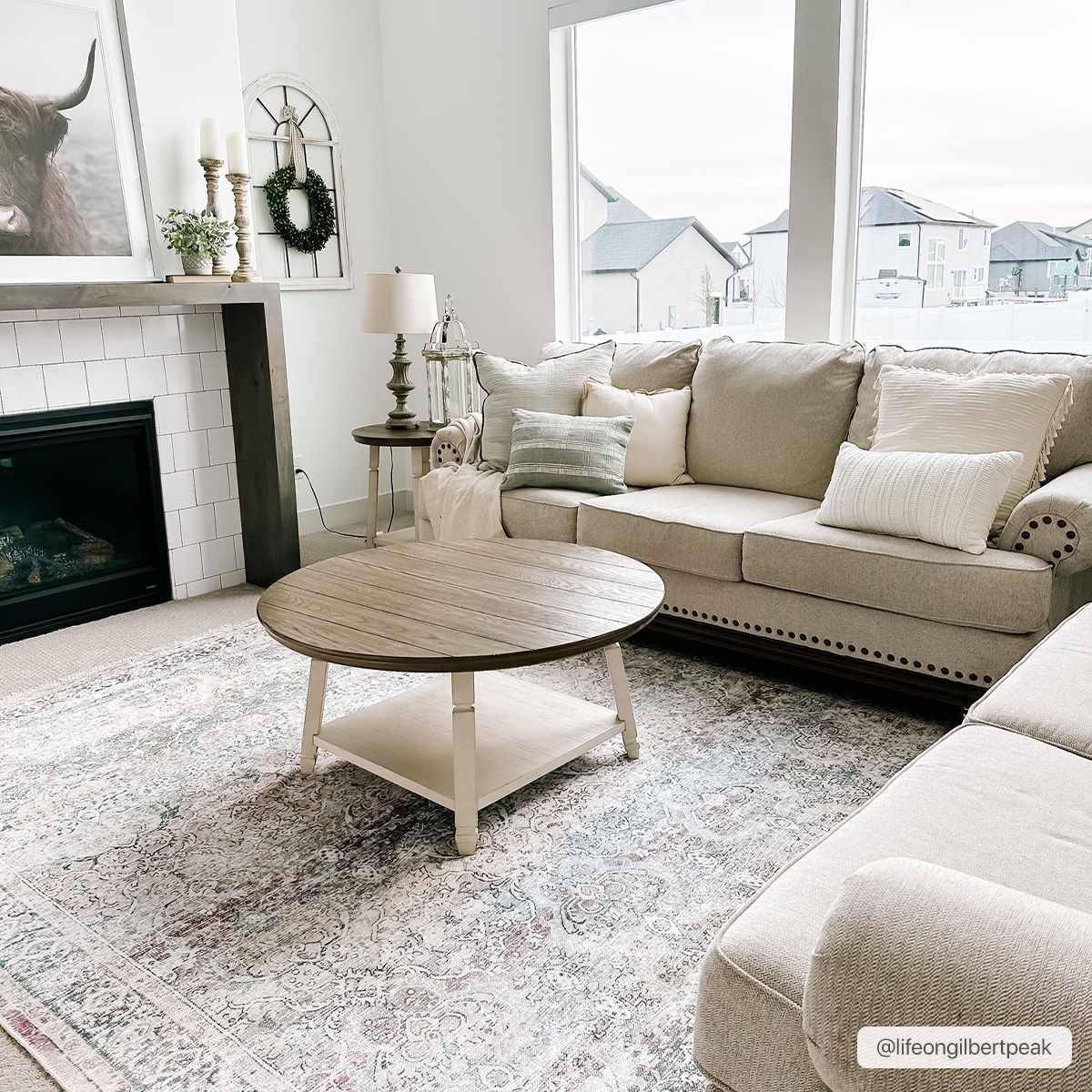 Oriental Transitional Design Beige, Brown and Camel Style Low Pile Area Rug - Image 18