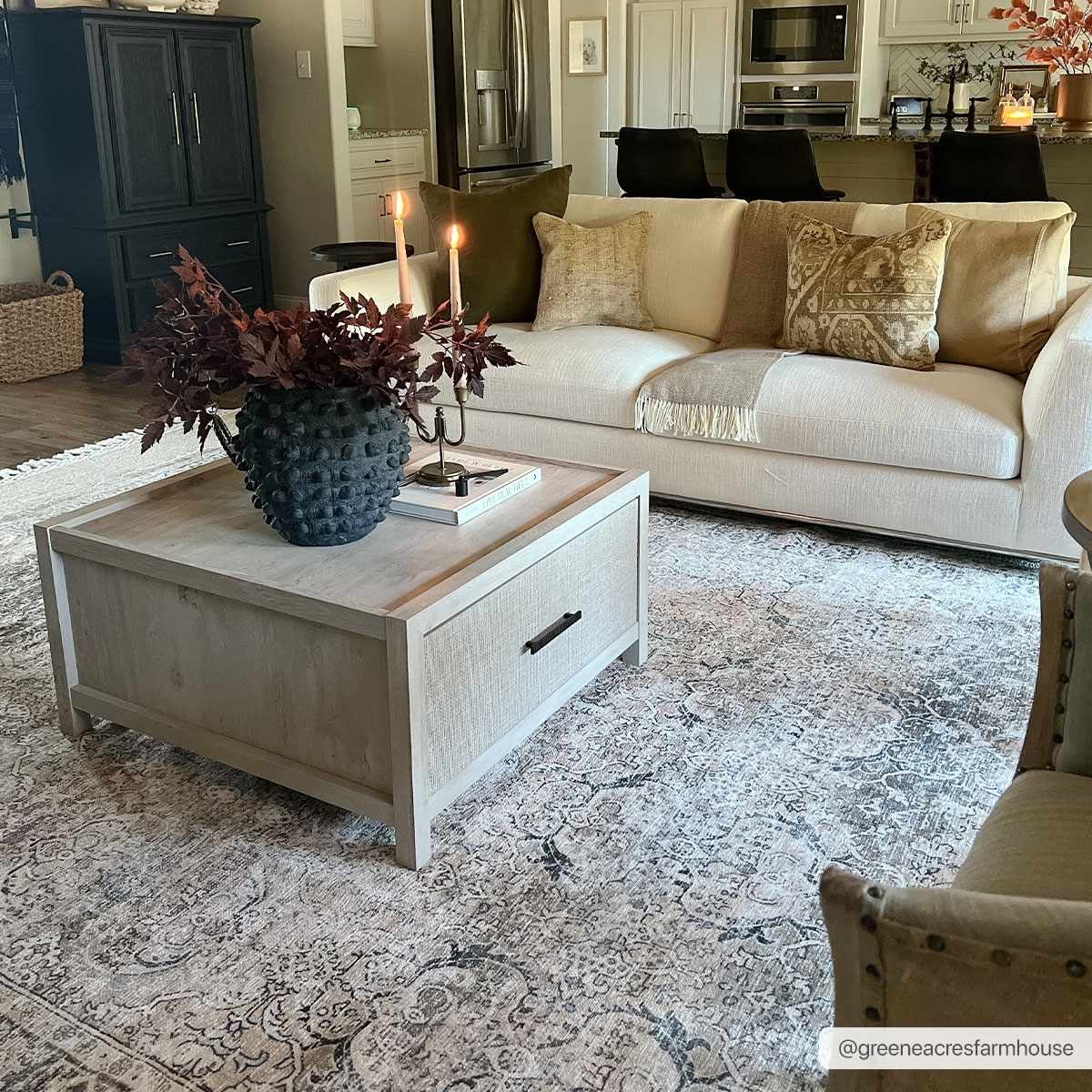 Oriental Transitional Design Beige, Brown and Camel Style Low Pile Area Rug - Image 21