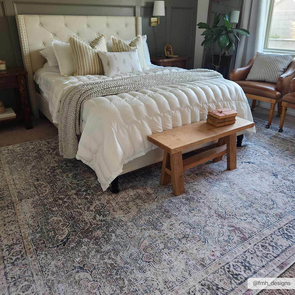 Oriental Transitional Design Beige, Brown and Camel Style Low Pile Area Rug - Image 28
