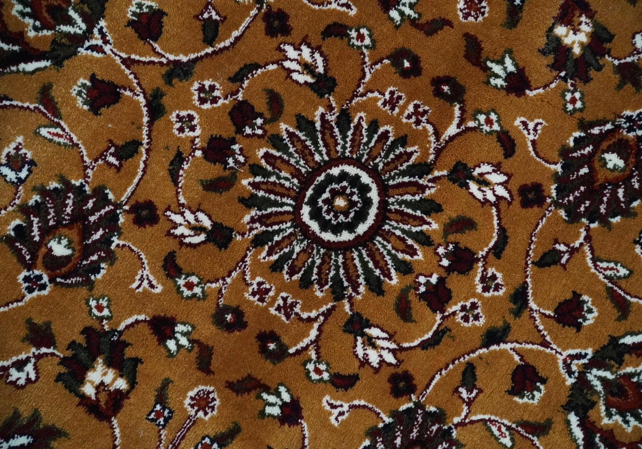 Premium Look 5x7 Rust, Ivory and Brown Traditional Floral Area Rug - Image 4