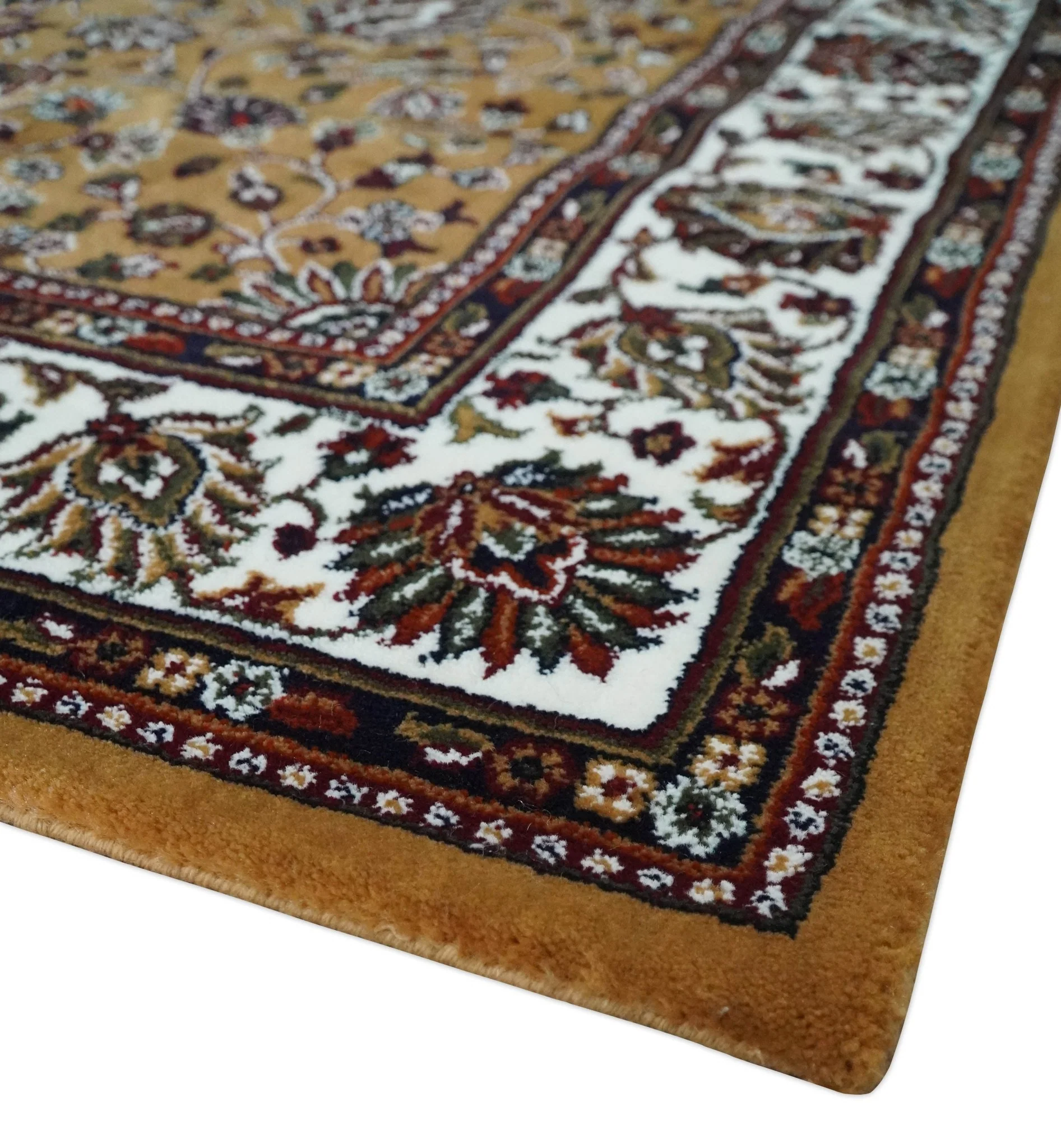 Premium Look 5x7 Rust, Ivory and Brown Traditional Floral Area Rug - Image 5