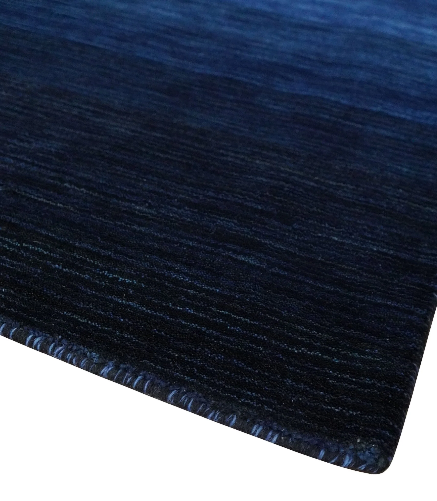 5x7 Ombre Premium look Blue Wool Hand Woven Southwestern Gabbeh Rug - Image 5