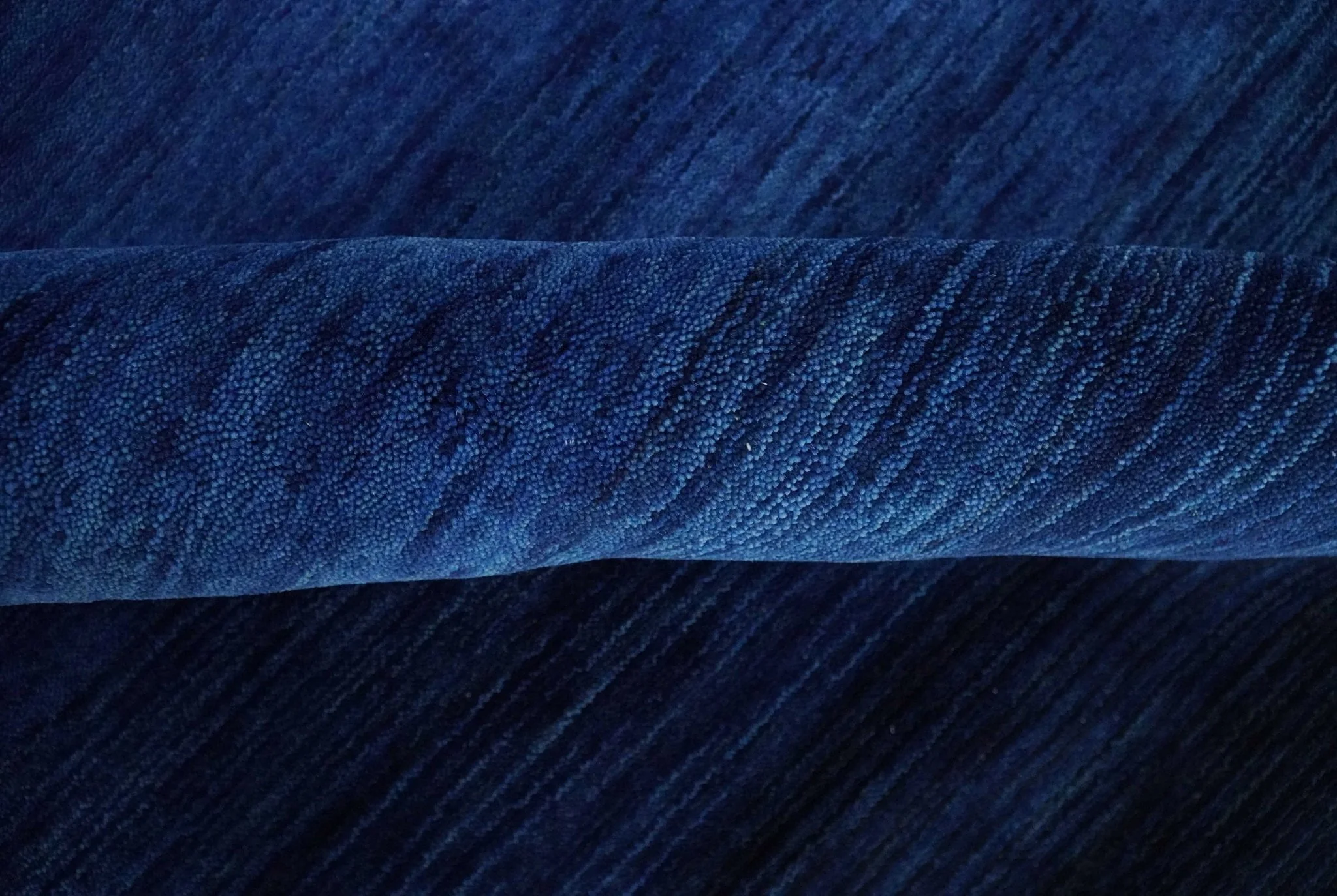 5x7 Ombre Premium look Blue Wool Hand Woven Southwestern Gabbeh Rug - Image 6