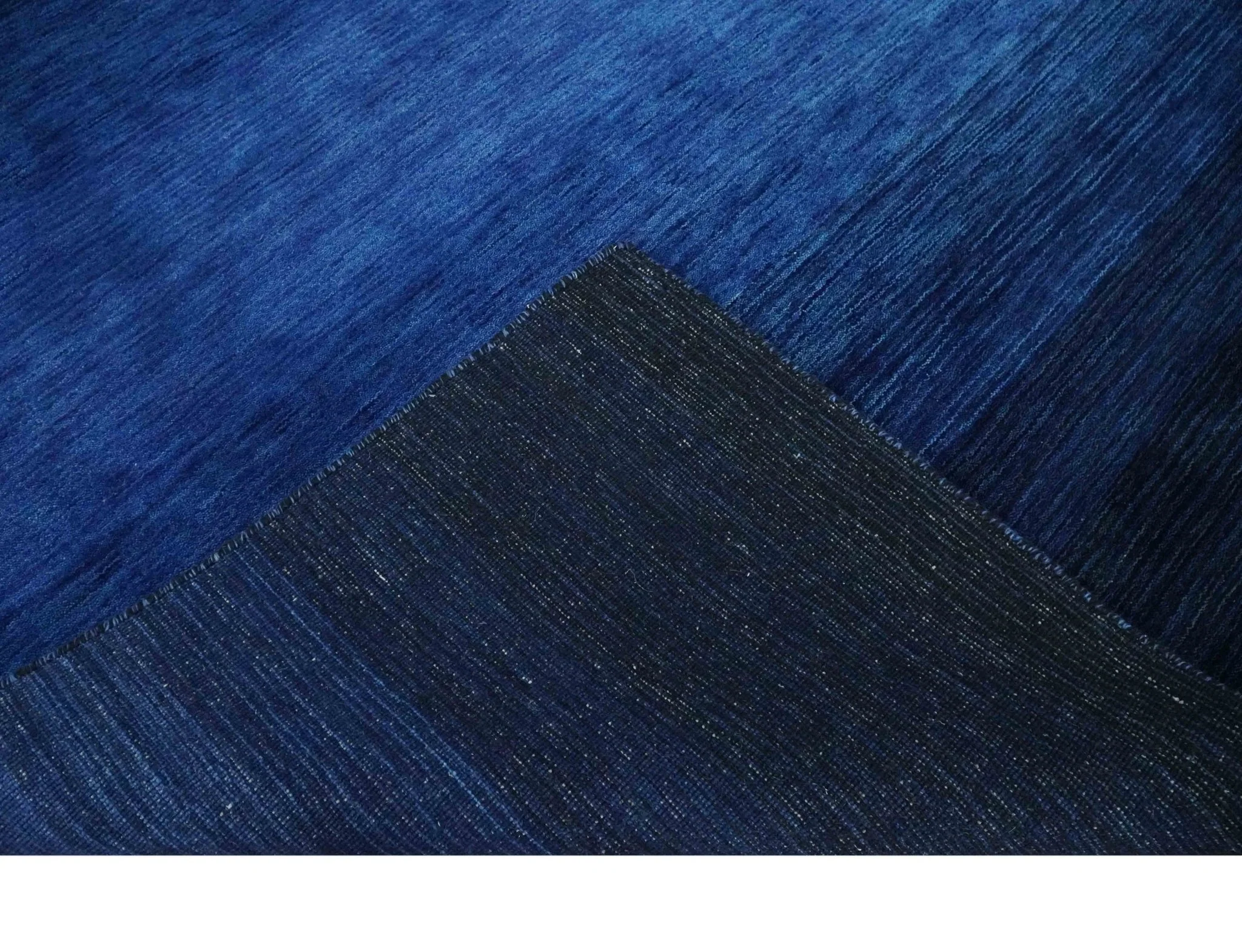 5x7 Ombre Premium look Blue Wool Hand Woven Southwestern Gabbeh Rug - Image 7