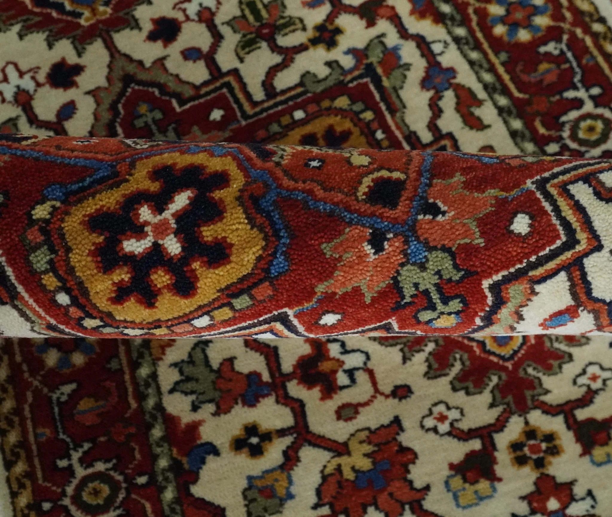 Long 20 feet runner Brown and Ivory Traditional Hallway Rug wool area rug - Image 4