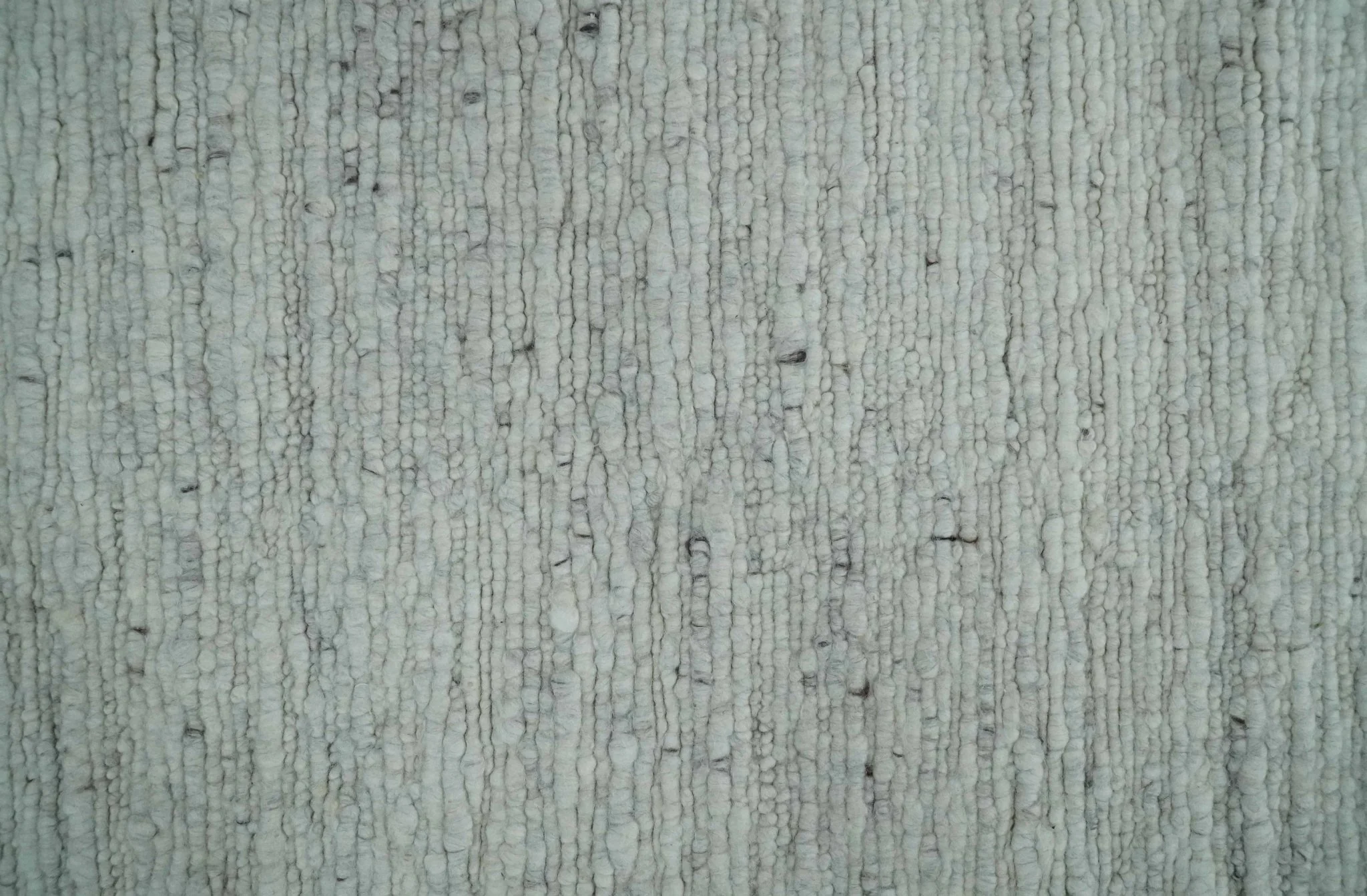 Premium Contemporary loop Pile Ivory Hand woven wool Area Rug - Image 4