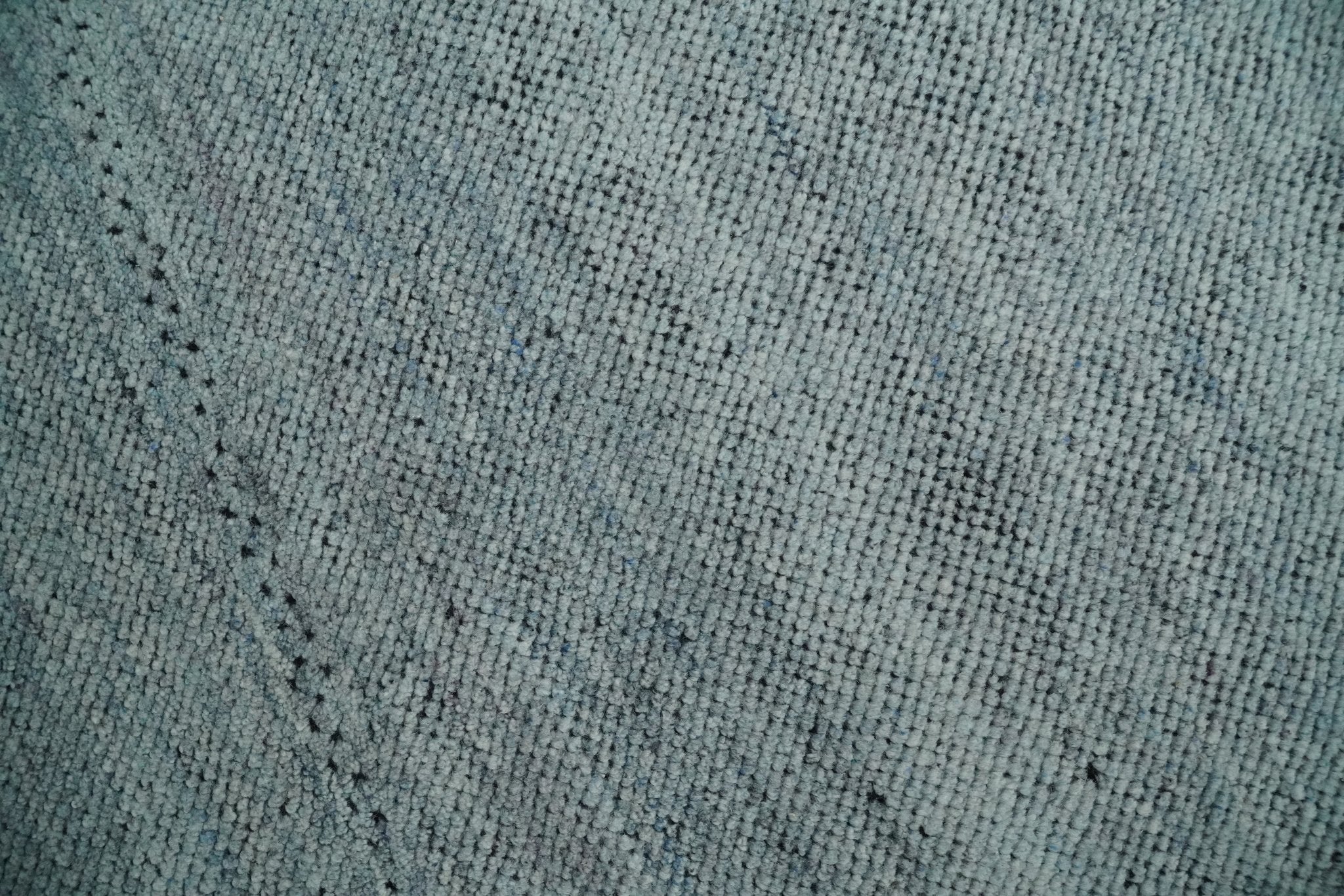 Premium Silver, gray and charcoal Contemporary Design 9x12 Hand knotted wool Area Rug - Image 4