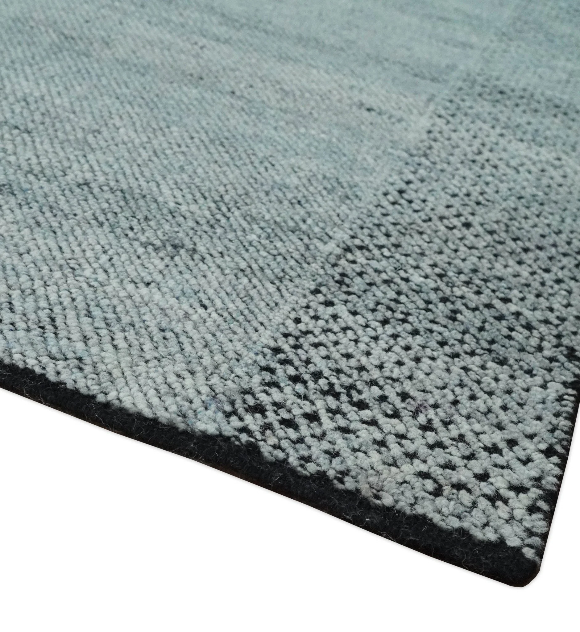 Premium Silver, gray and charcoal Contemporary Design 9x12 Hand knotted wool Area Rug - Image 5