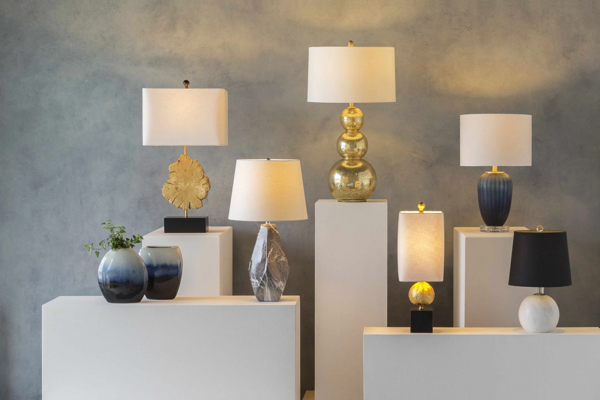 Premium White, Gold and Black Modern Table Lamp Perfect for Home Decor - Image 3