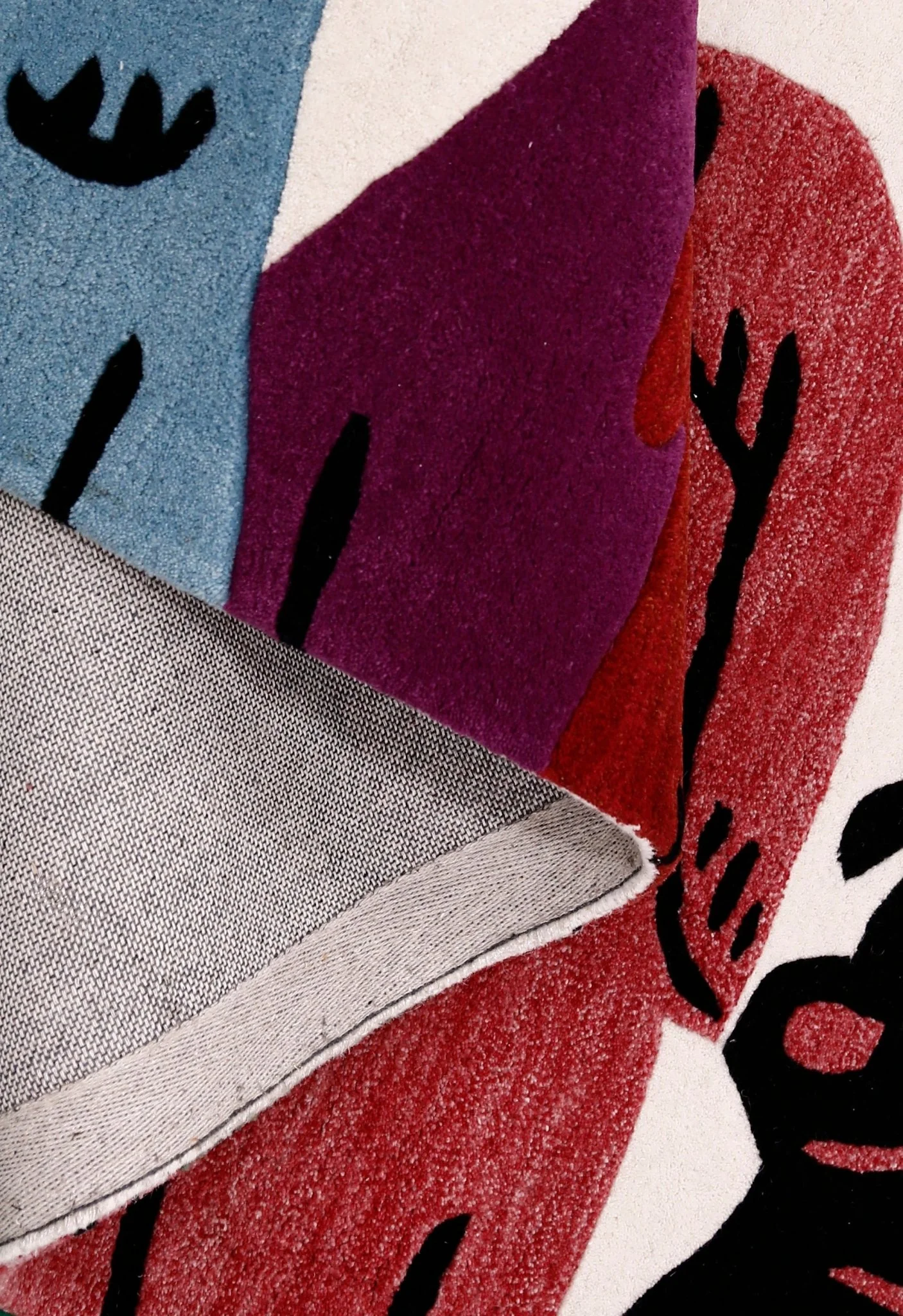 Pup Parade Multicolor Hand Tufted 3x7 Wool Area Rug - Image 4