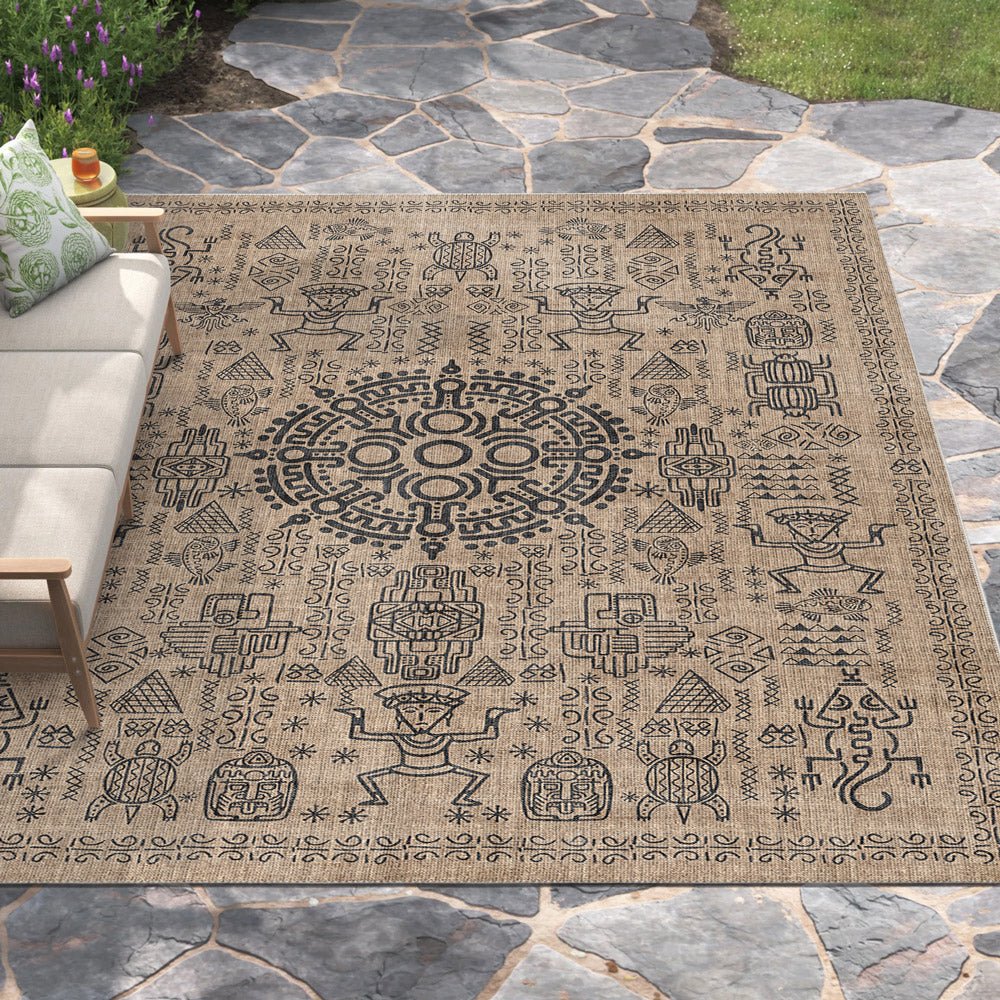 Quartz Design Tan Machine Washable Cotton Area Rug - Image 5