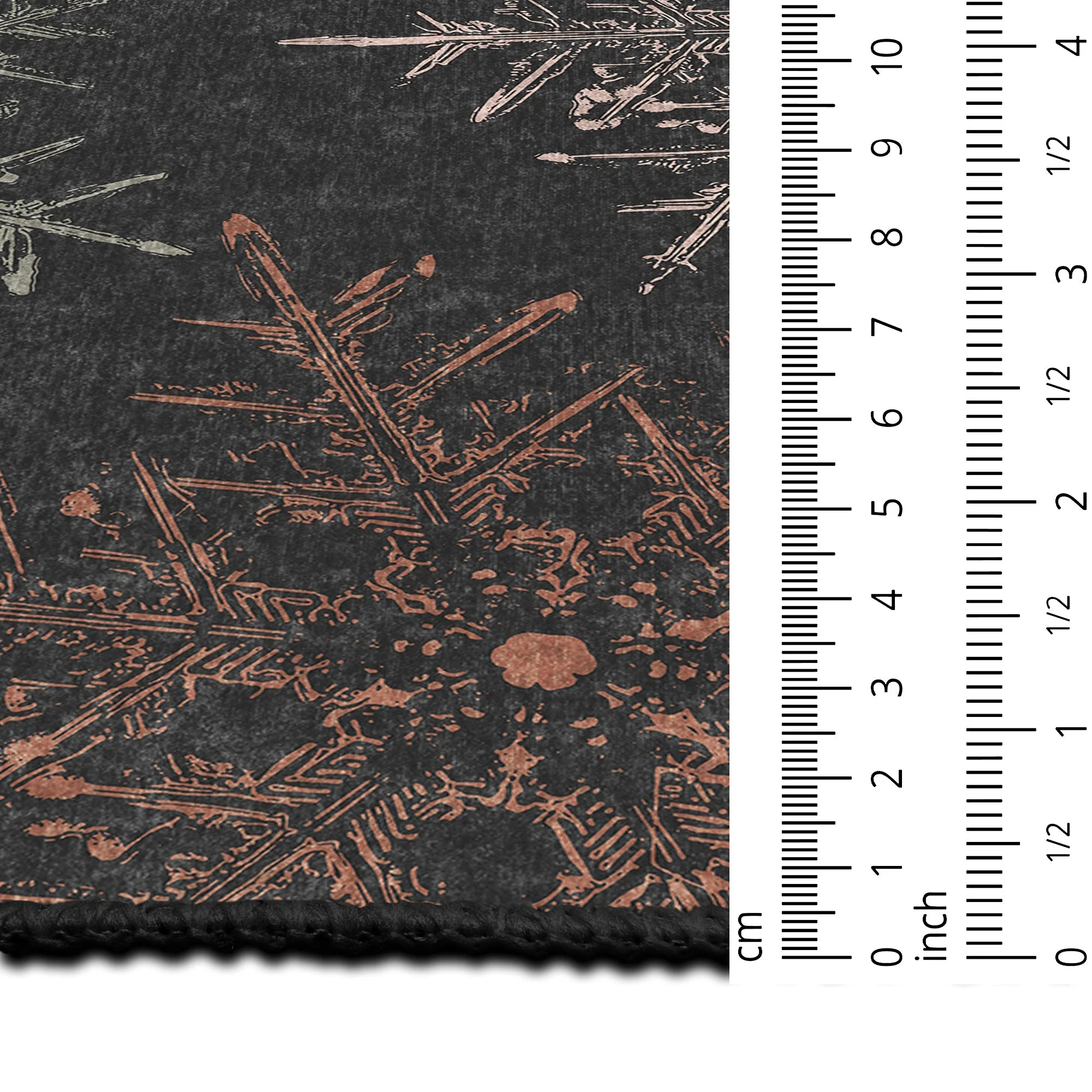 Ravune Christmas Black Machine Washable Cotton Area Rug - Image 7