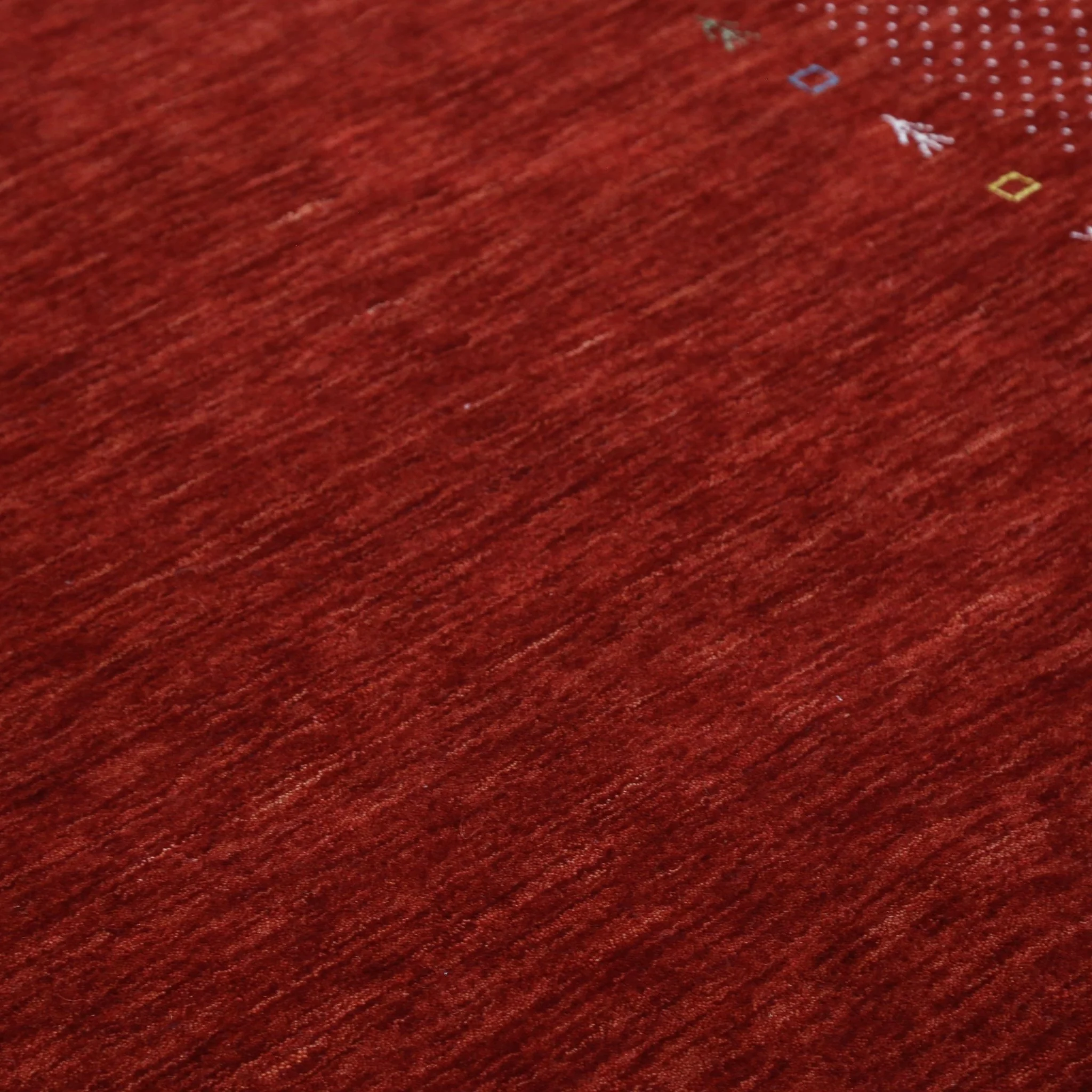 Red Gabbeh Border Design Hand Loomed Wool Area Rug - Image 9