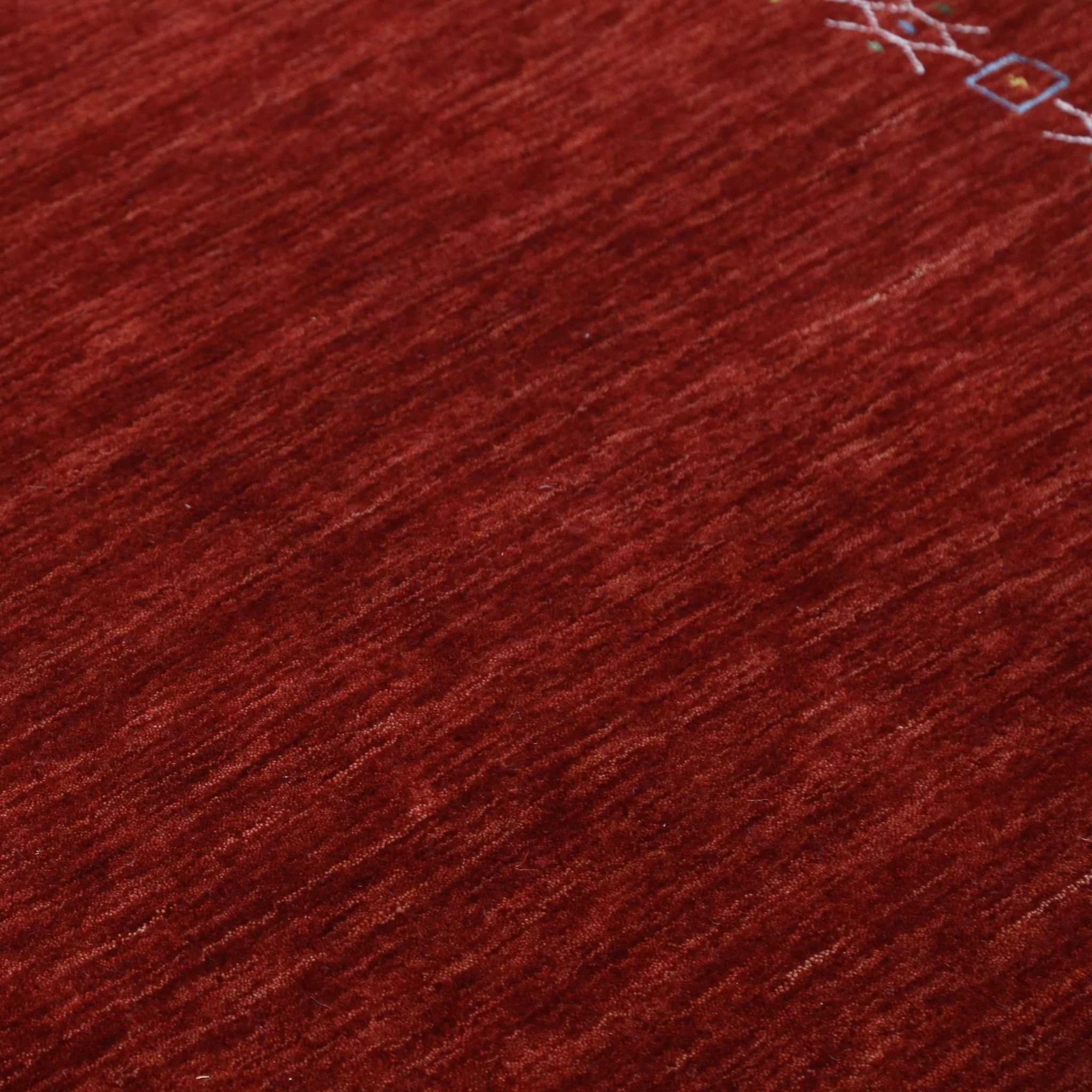 Red Tribal Border Design Hand Loomed Wool Area Rug - Image 9