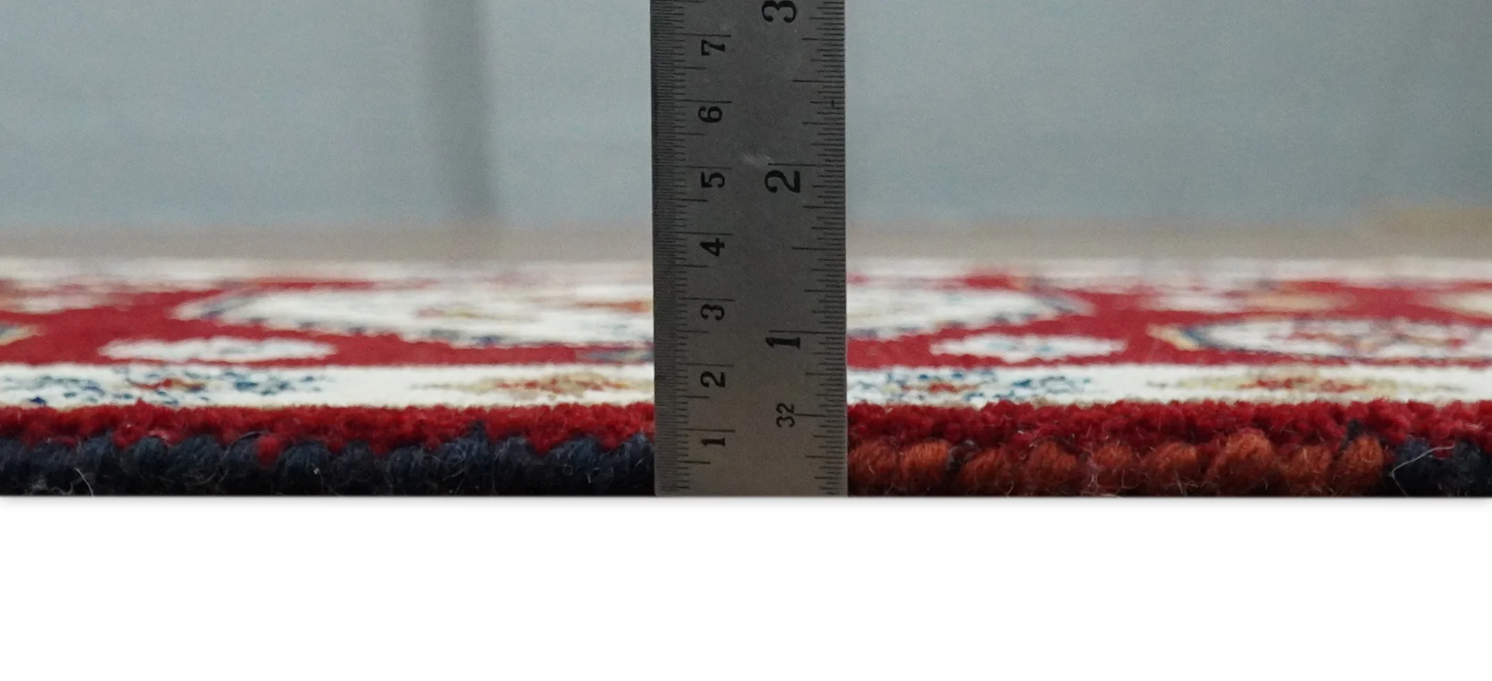 Runner 2x4 Red and Ivory Wool Hand Knotted traditional Persian Vintage Southwestern Kazak | TRDCP29824 - Image 6