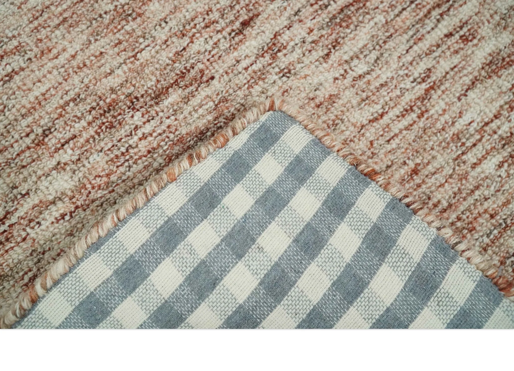 Rust and Ivory Abstract Layering Multi Size Area Rug - Image 6