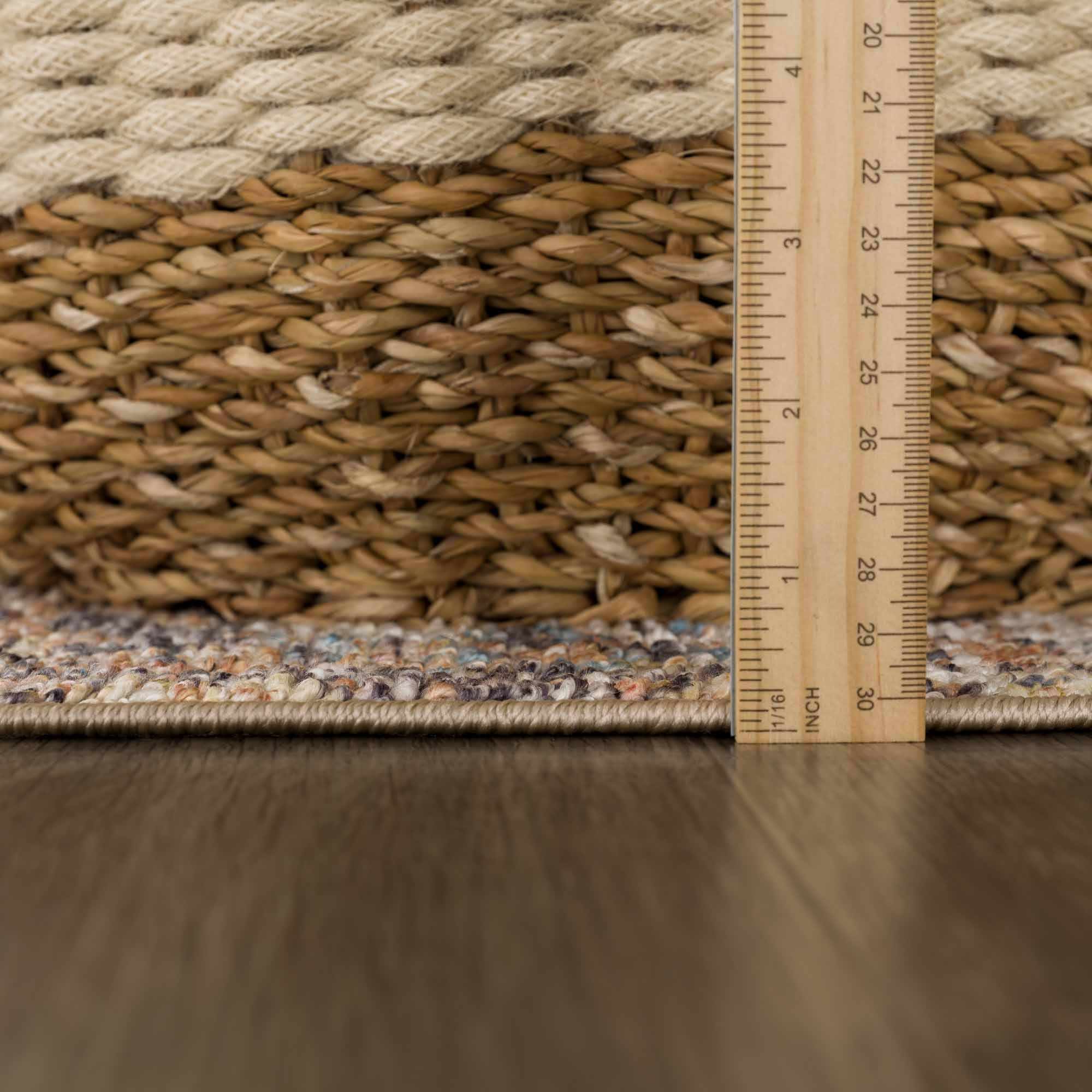 Antique style Rust, Blue, Beige and Charcoal Traditional Heriz Washable Area Rug - Image 15