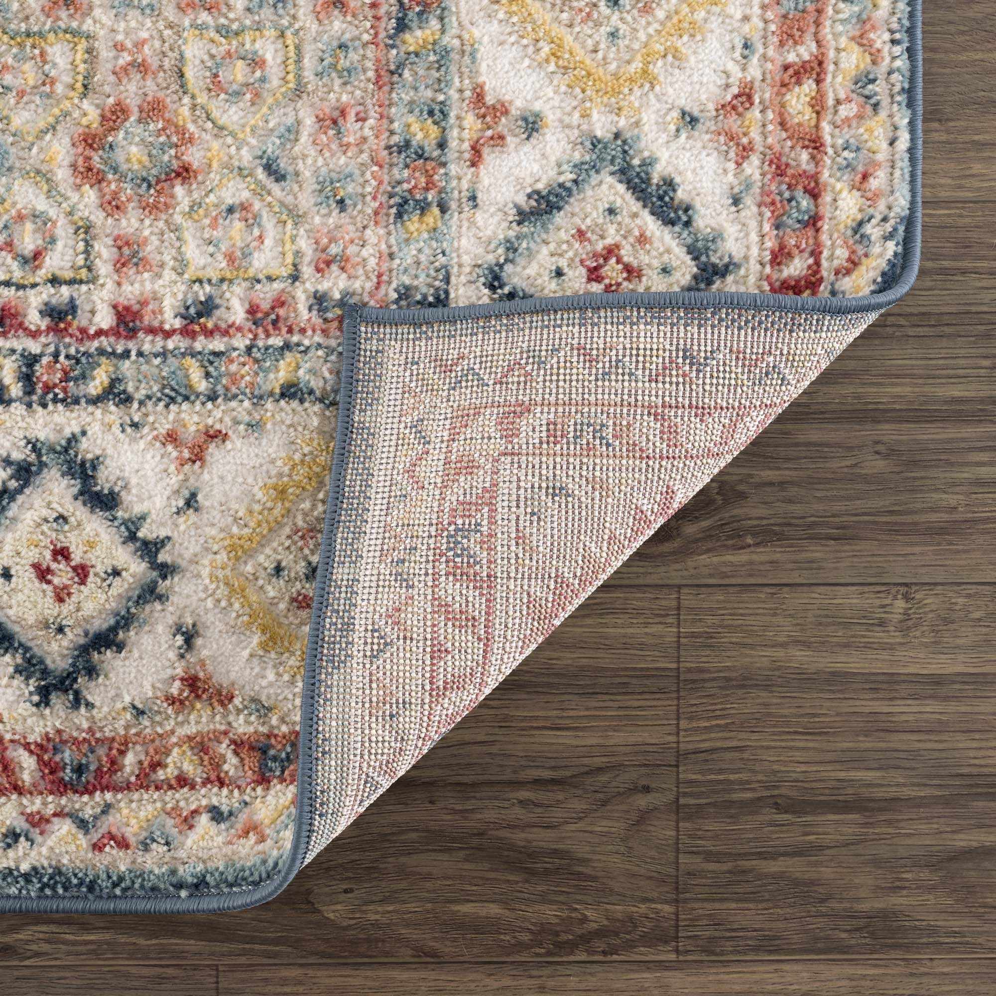 Vintage Style Rust, Charcoal and Ivory Traditional Heriz area rug - Image 5