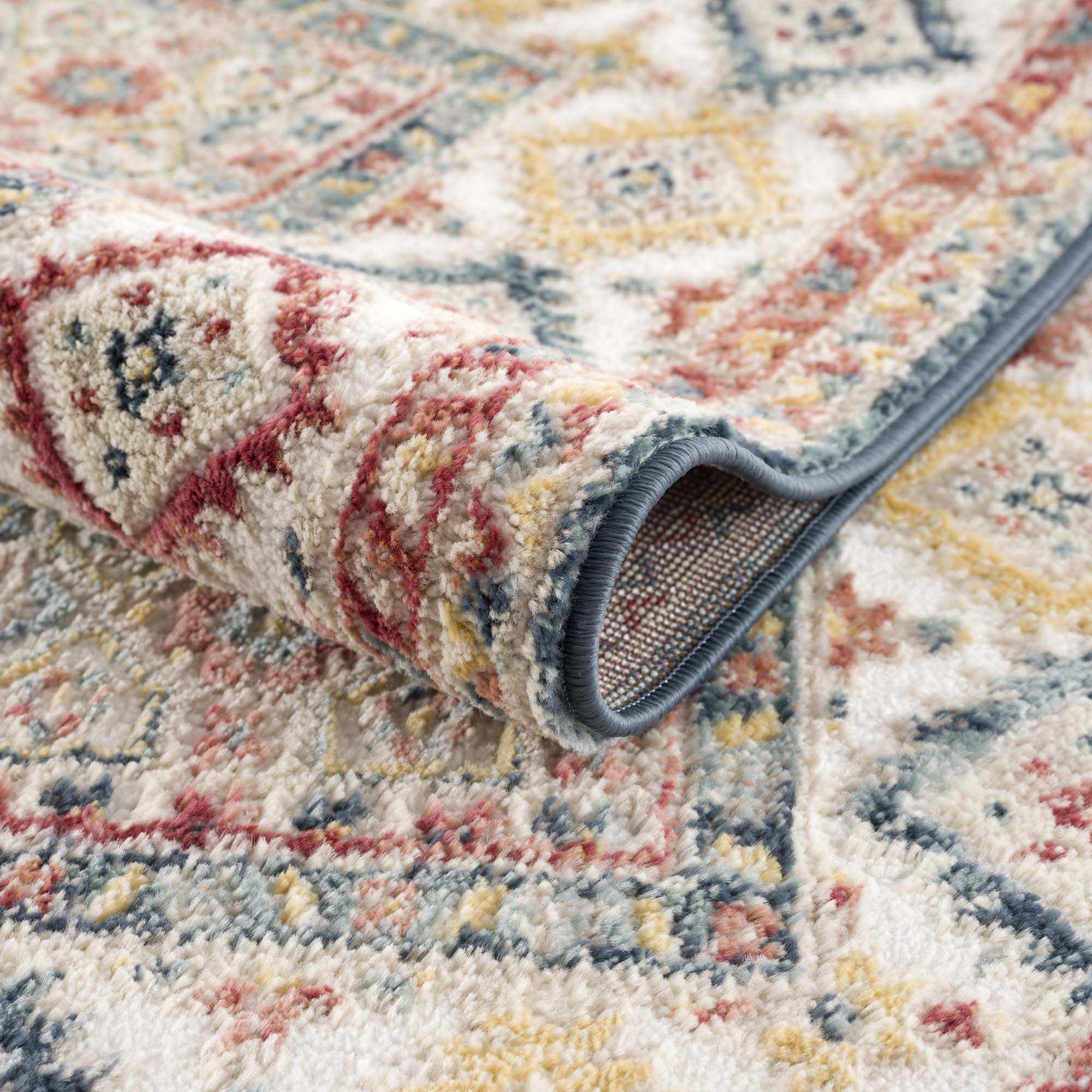 Vintage Style Rust, Charcoal and Ivory Traditional Heriz area rug - Image 6