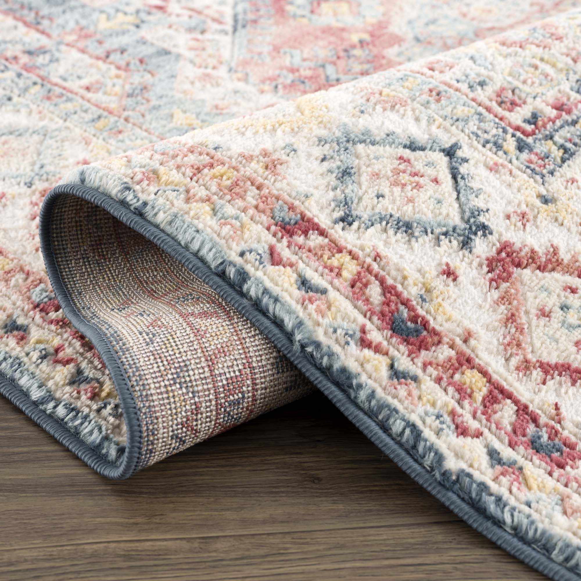 Vintage Style Rust, Charcoal and Ivory Traditional Heriz area rug - Image 7