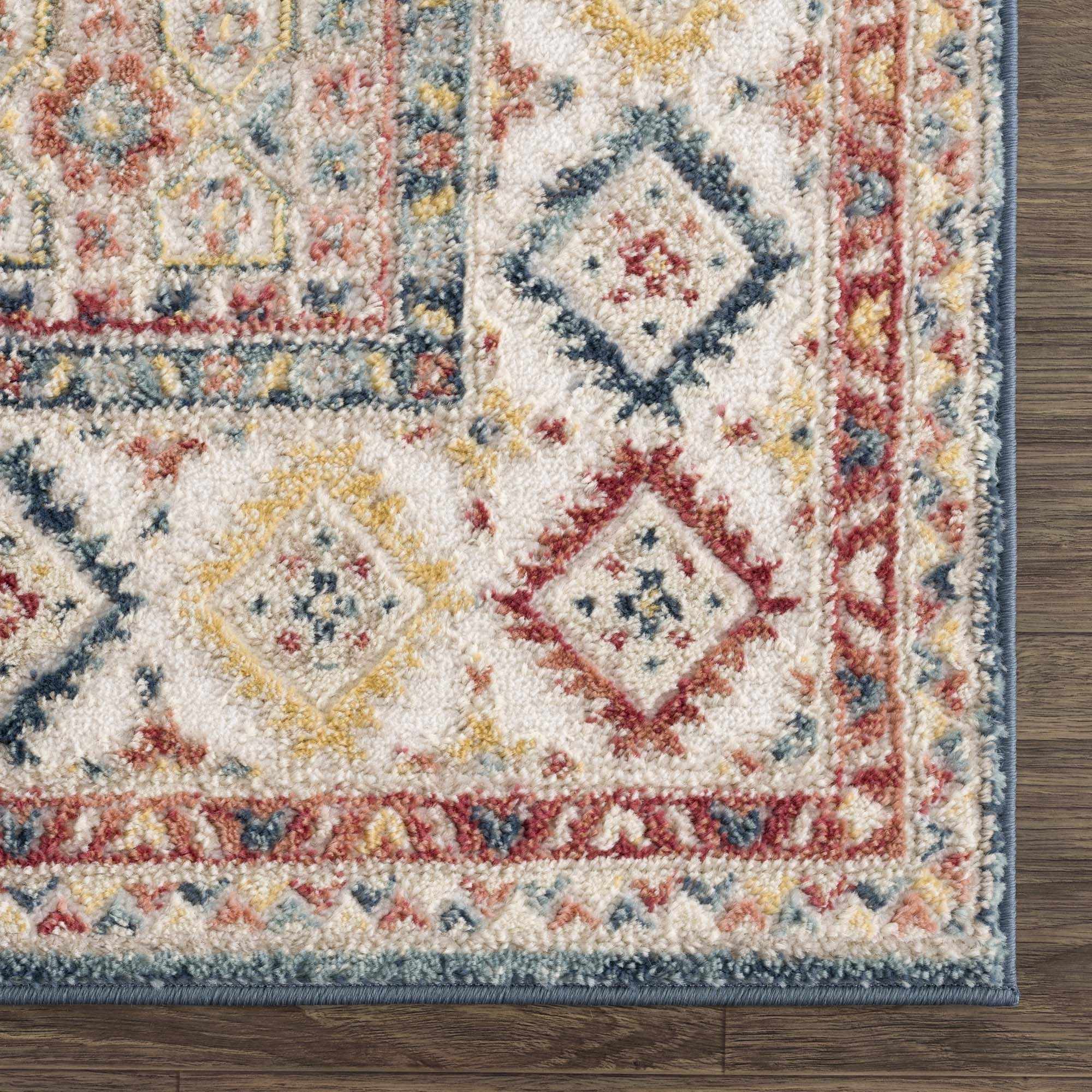 Vintage Style Rust, Charcoal and Ivory Traditional Heriz area rug - Image 8