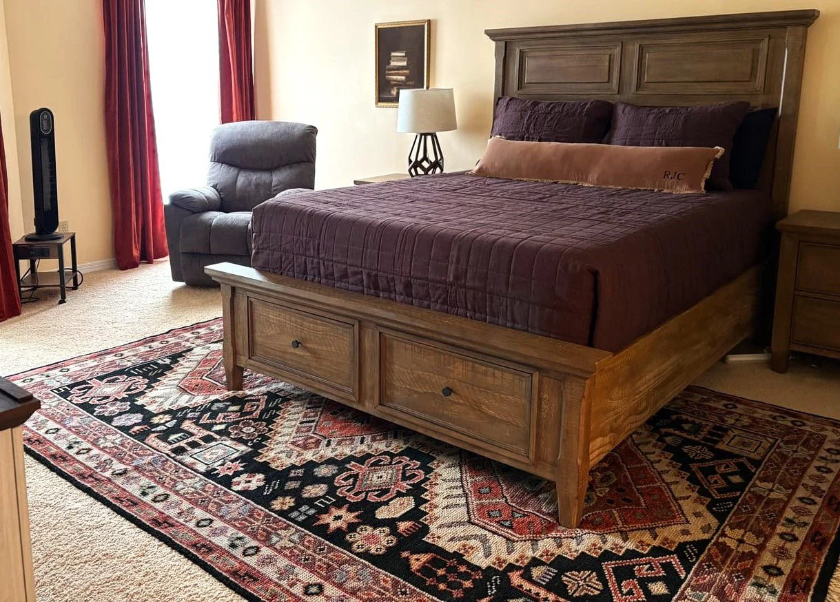 Rust, Ivory and Brown Traditional Hand knotted Multi Size wool Area Rug - Image 2