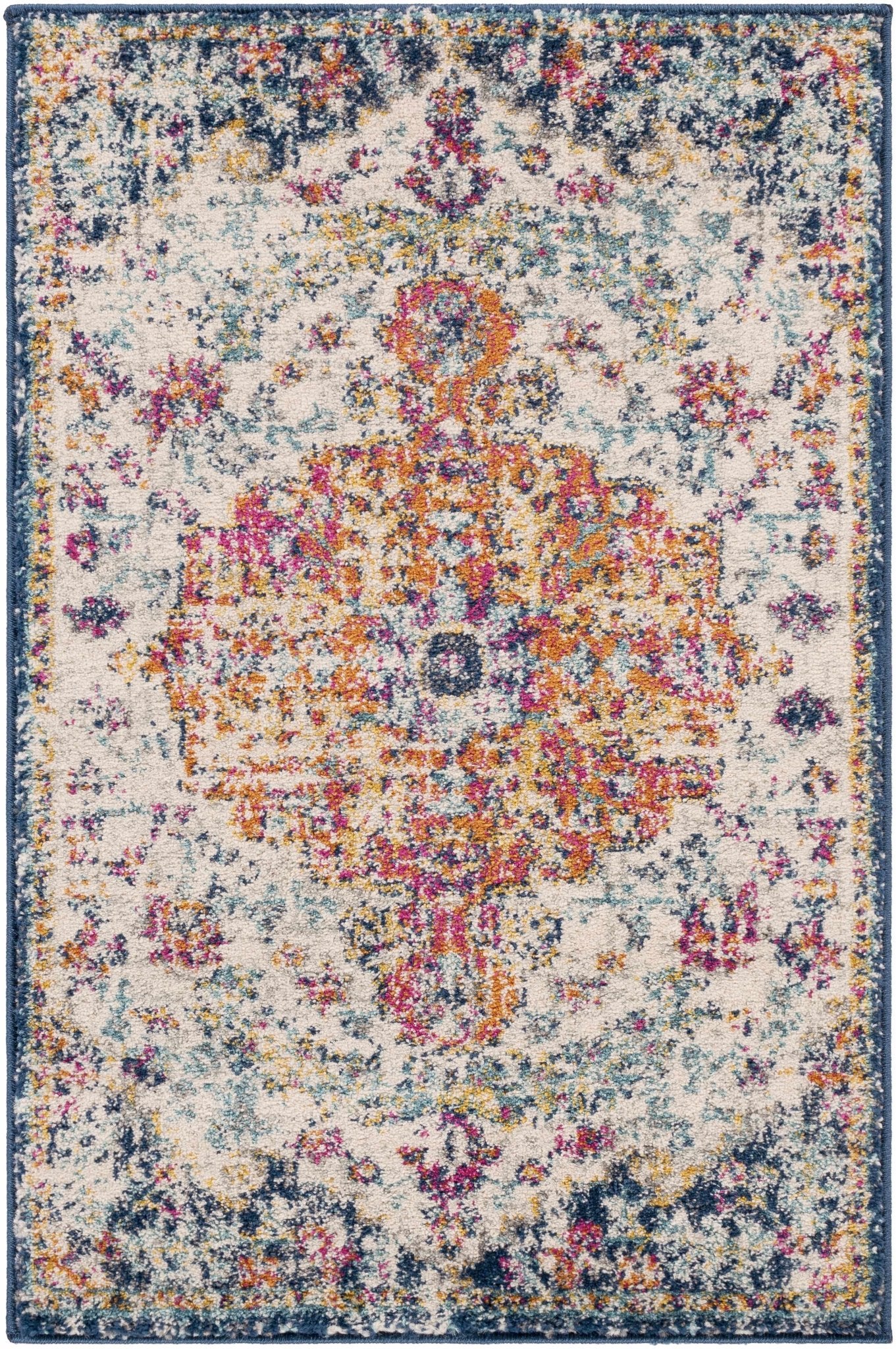 Rust, Ivory and Teal Traditional Medallion Heriz Multi size Turkish Design area Rug - Image 23