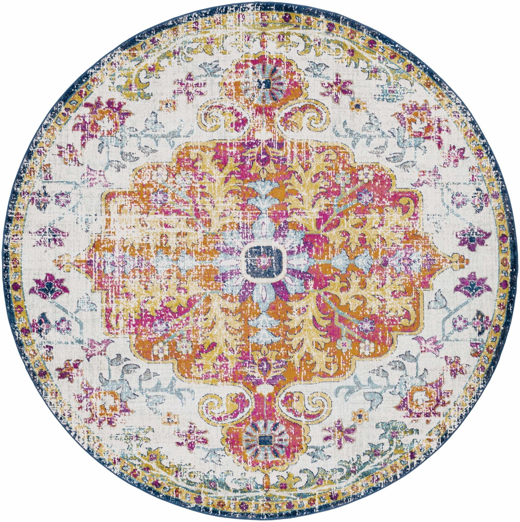 Rust, Ivory and Teal Traditional Medallion Heriz Multi size Turkish Design area Rug - Image 27