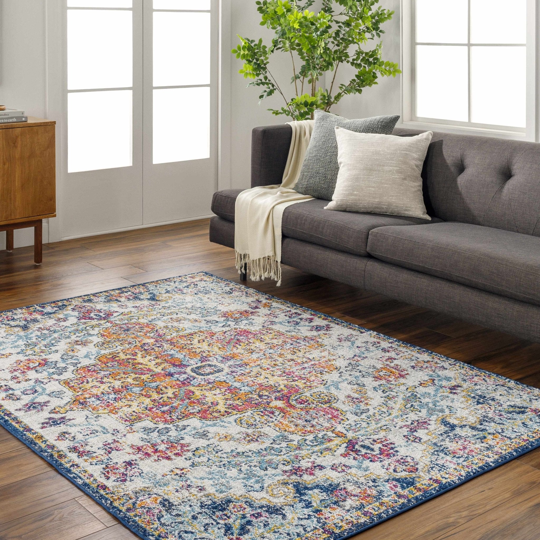 Rust, Ivory and Teal Traditional Medallion Heriz Multi size Turkish Design area Rug - Image 38