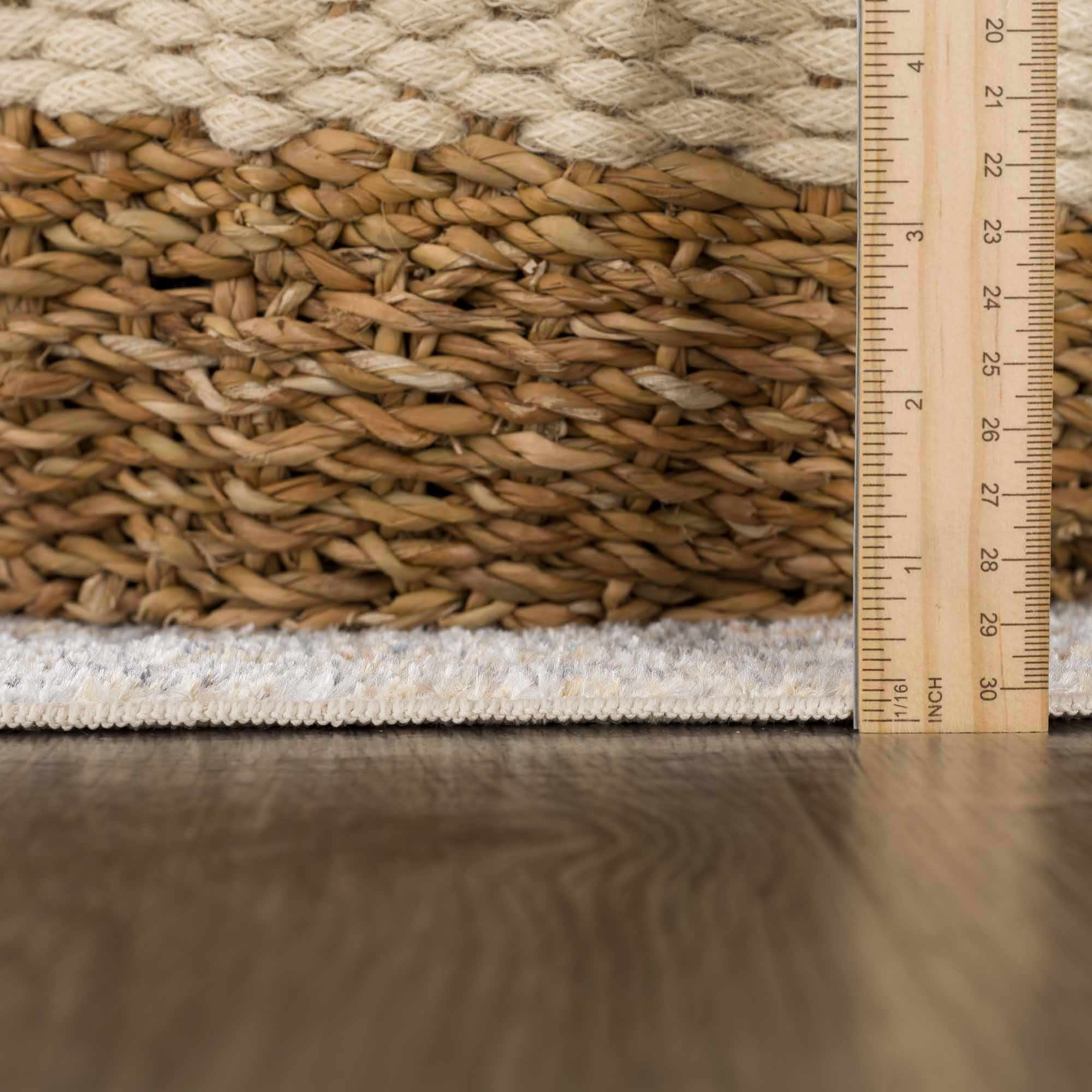 Traditional Medallion Design Machine woven Rust, Silver, Ivory and Beige Washable Rug - Image 12