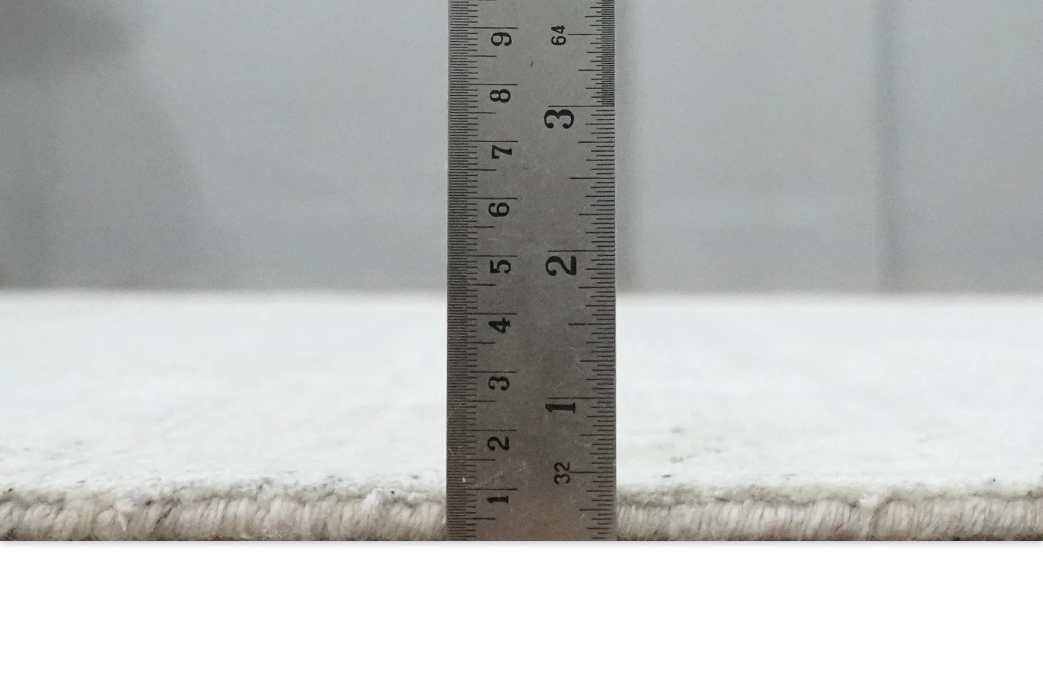 Shaded Solid Silver and White Scandinavian 5x7 Blended Wool Flatwoven Area Rug | HL25 - Image 10