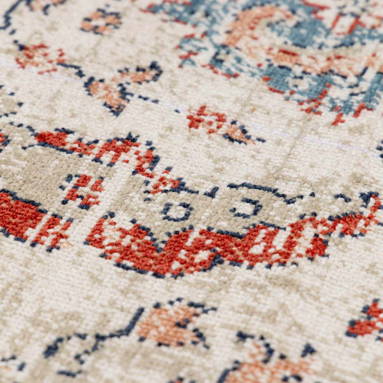 Shafter Traditional Cream And Navy Machine Woven Outdoor Area Rug - Image 13
