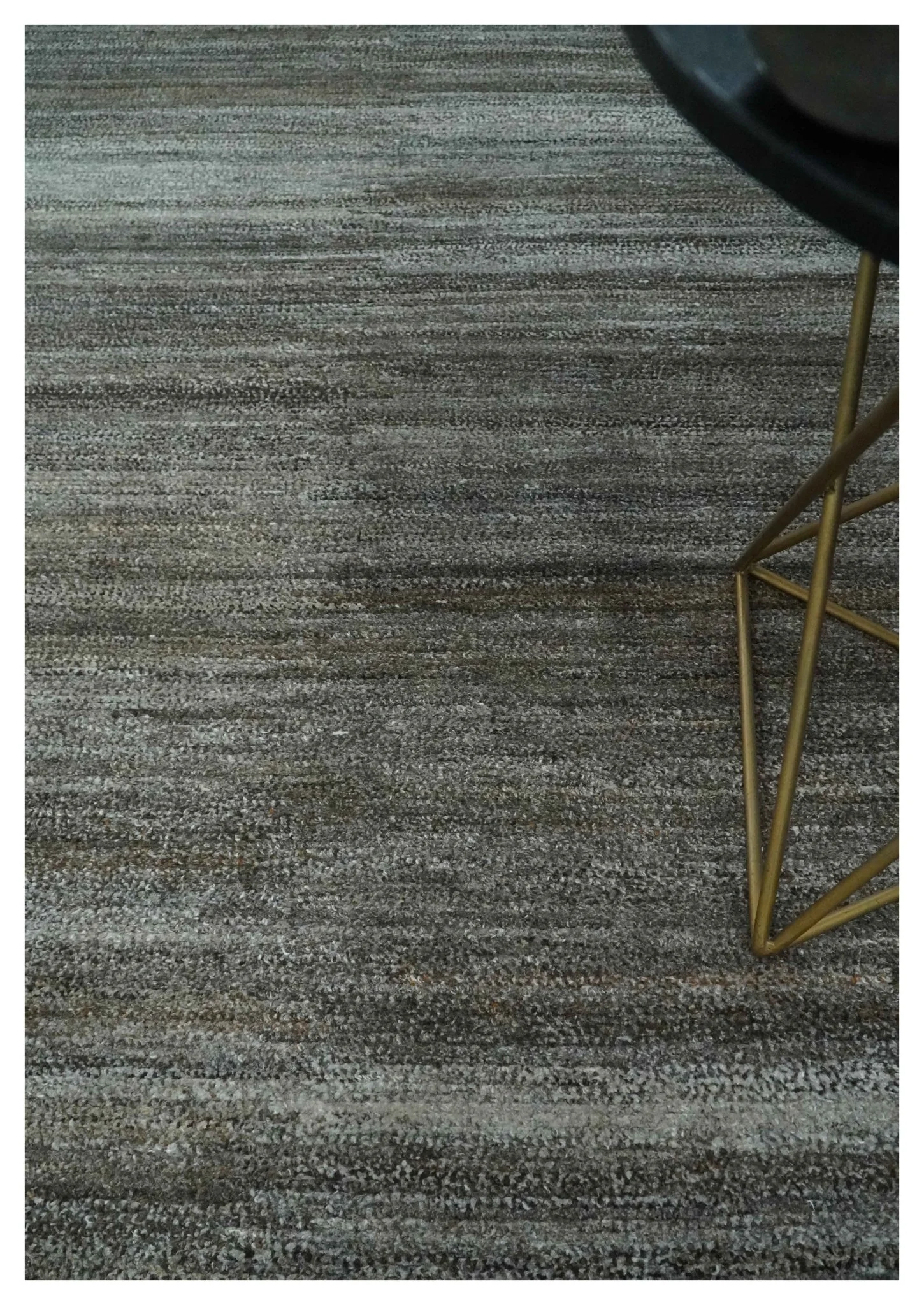 Silver and Charcoal Modern Abstract 5x8 Dari Pet yarn Area Rug - Image 3