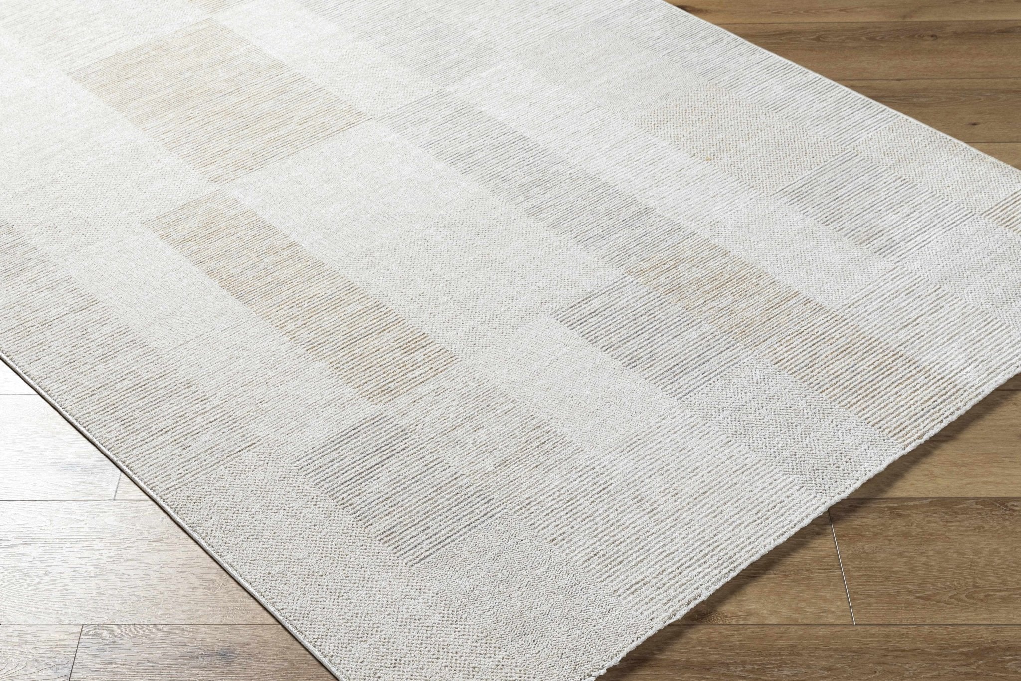 Silver And Gray Modern Contemporary Design Rug - Image 3