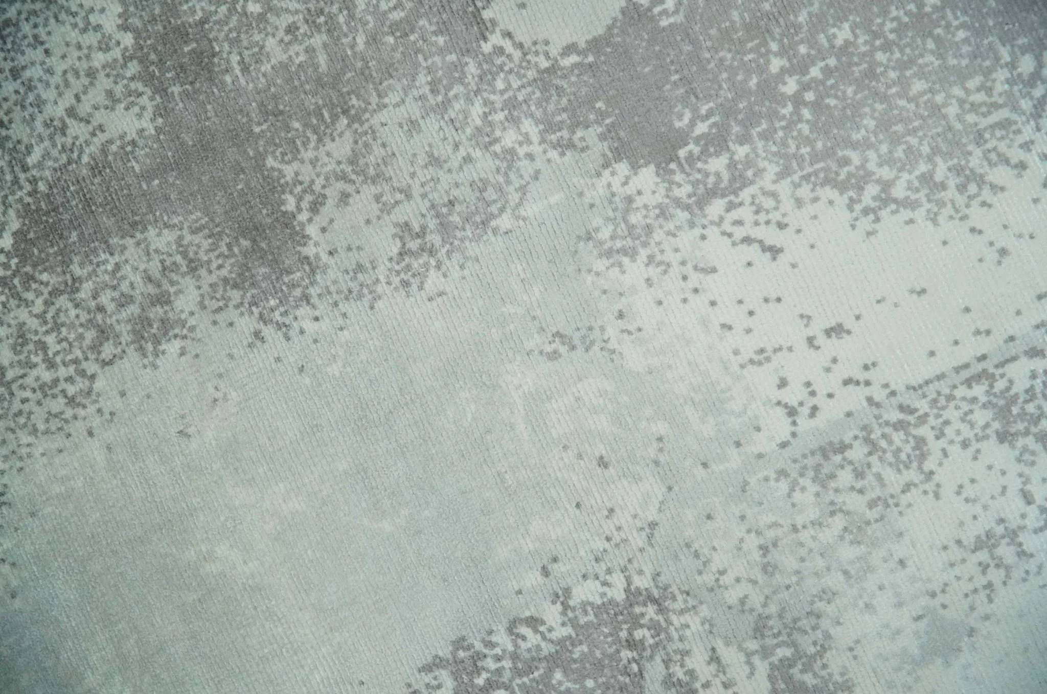 Silver, Charcoal and Ivory Modern Abstract 5x8 Hand loom viscose Area Rug - Image 5