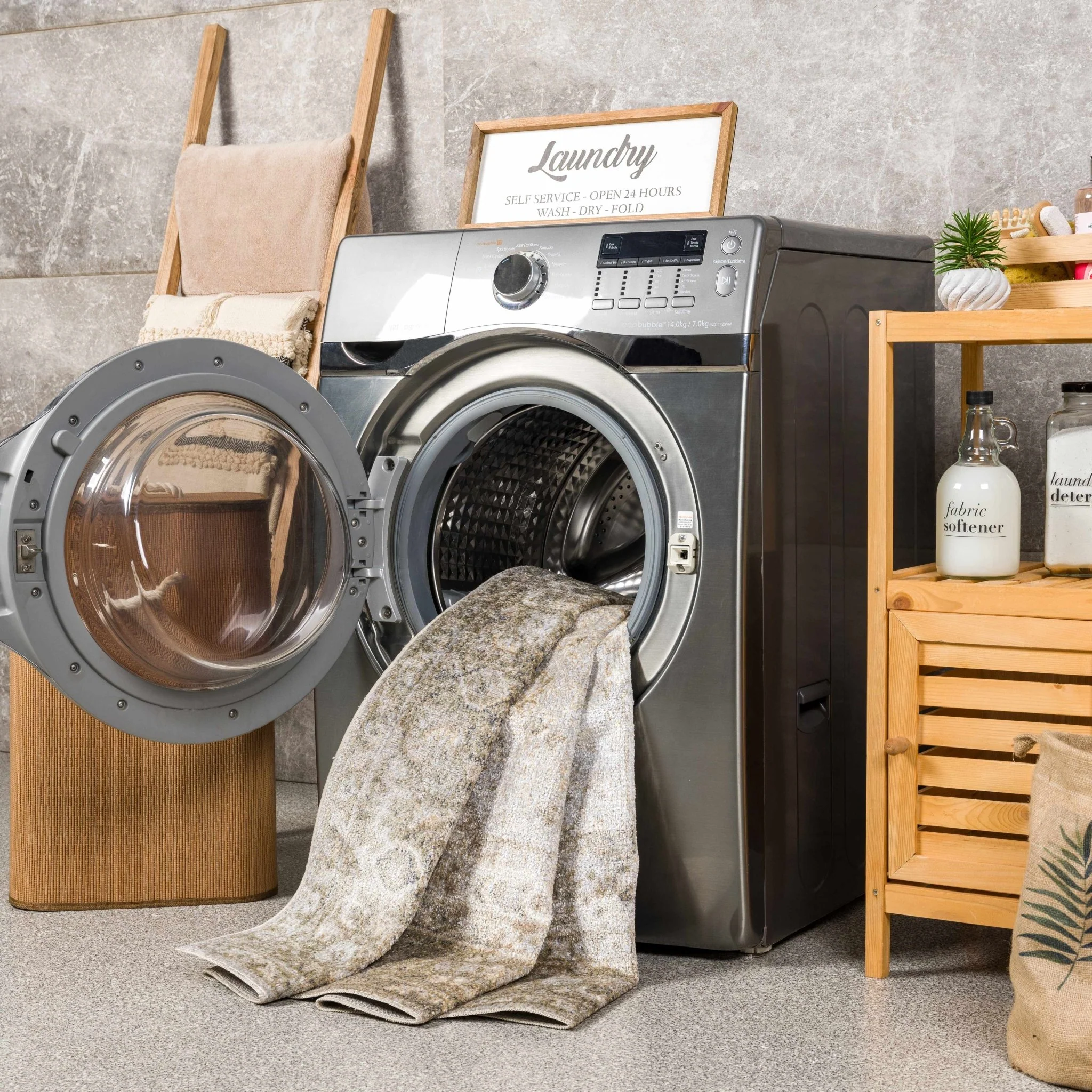 Silver, Gray and Brown Machine woven Traditional Machine washable area Rug - Image 11